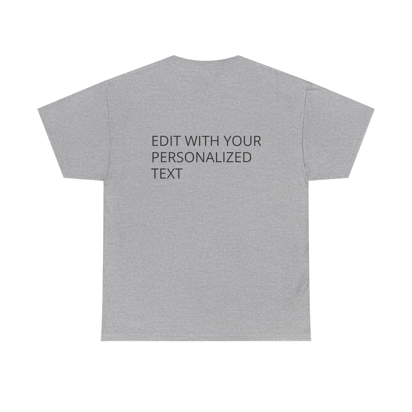 Fully Customizable Multi-Photo T-Shirt – Personalized Text & Image 2-Zone Tee