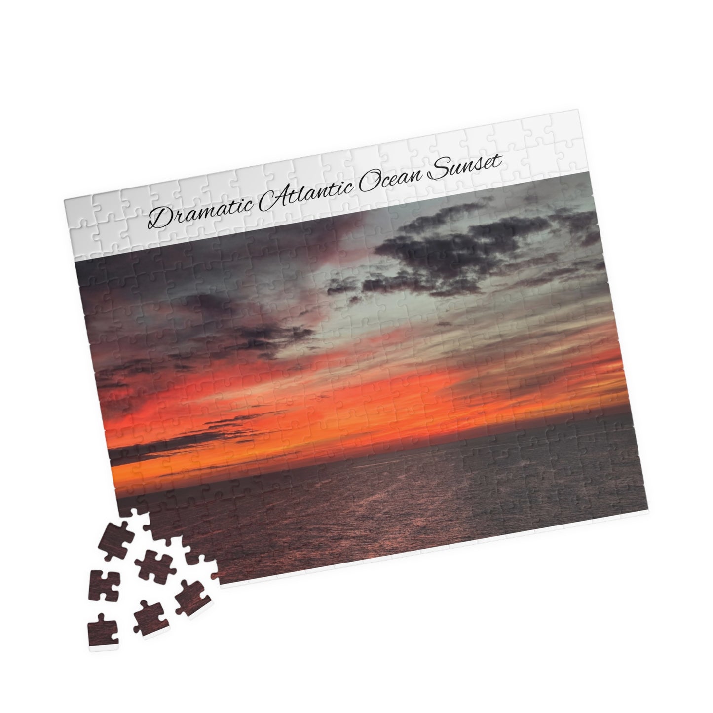 Atlantic Ocean Sunset Jigsaw Puzzle — Dramatic Seascape 110/252/520/1014-Piece