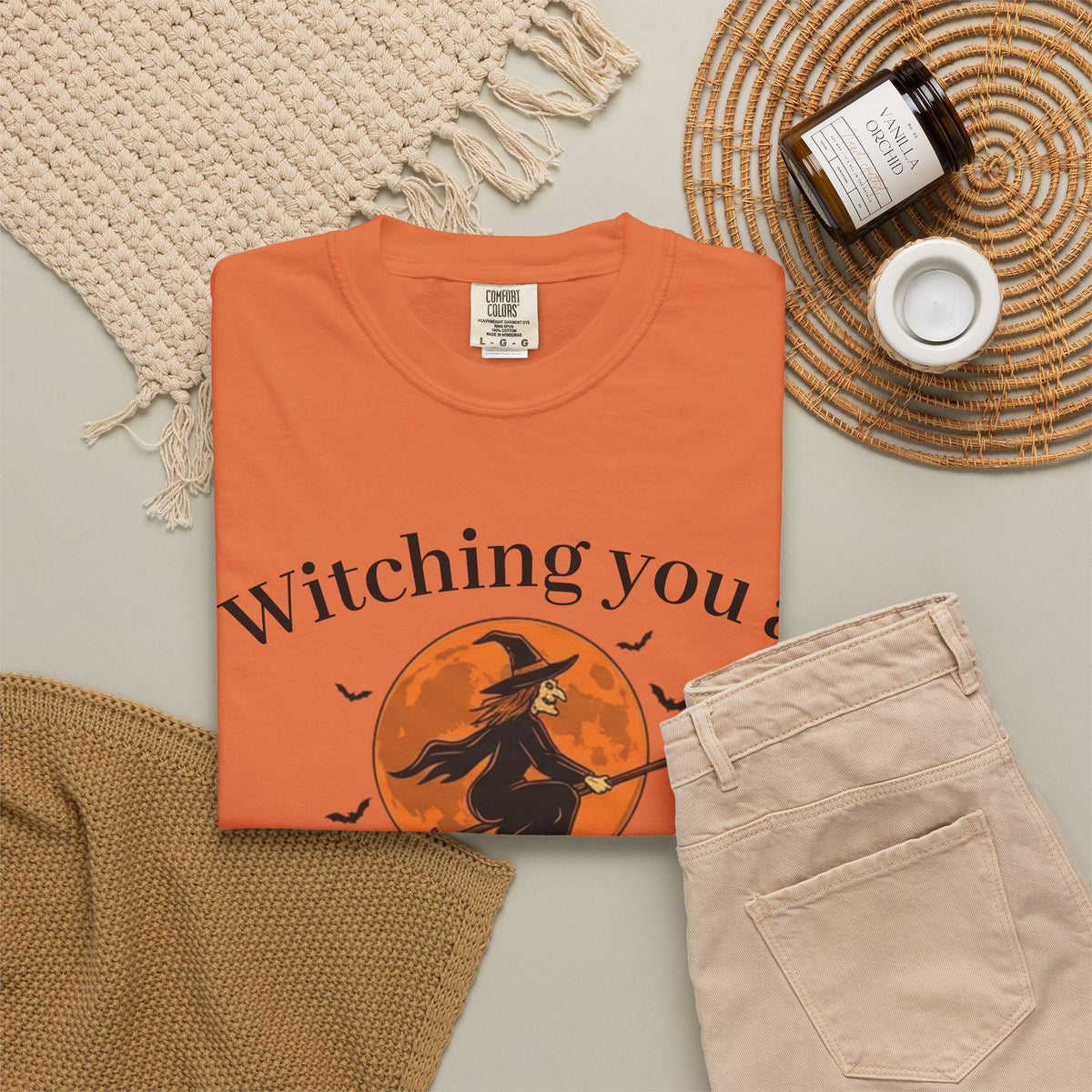 Halloween Witch T-Shirt — "Witching You a Happy Halloween" Graphic Tee