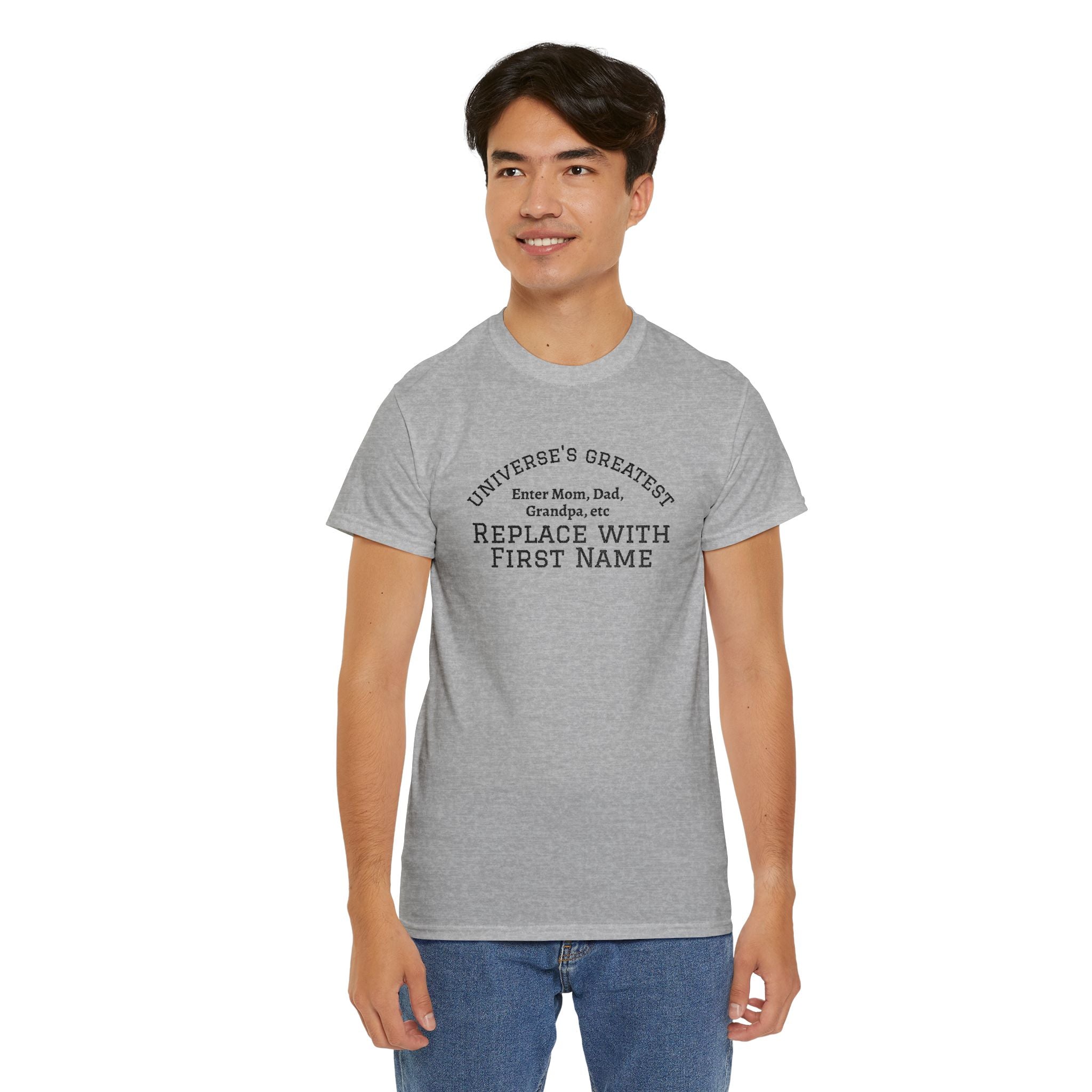 Universe's Greatest Mom, Dad, or More Personalized and Embroidered T-Shirt