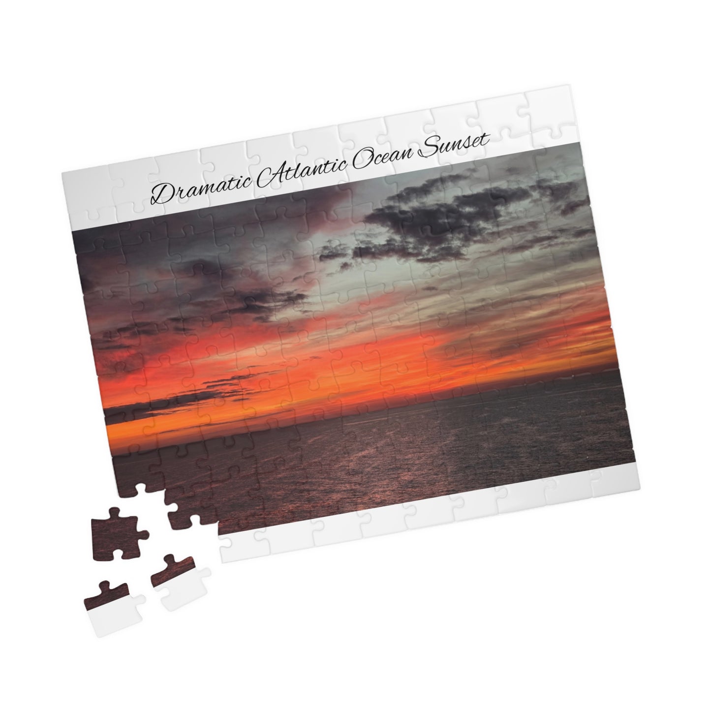 Atlantic Ocean Sunset Jigsaw Puzzle — Dramatic Seascape 110/252/520/1014-Piece