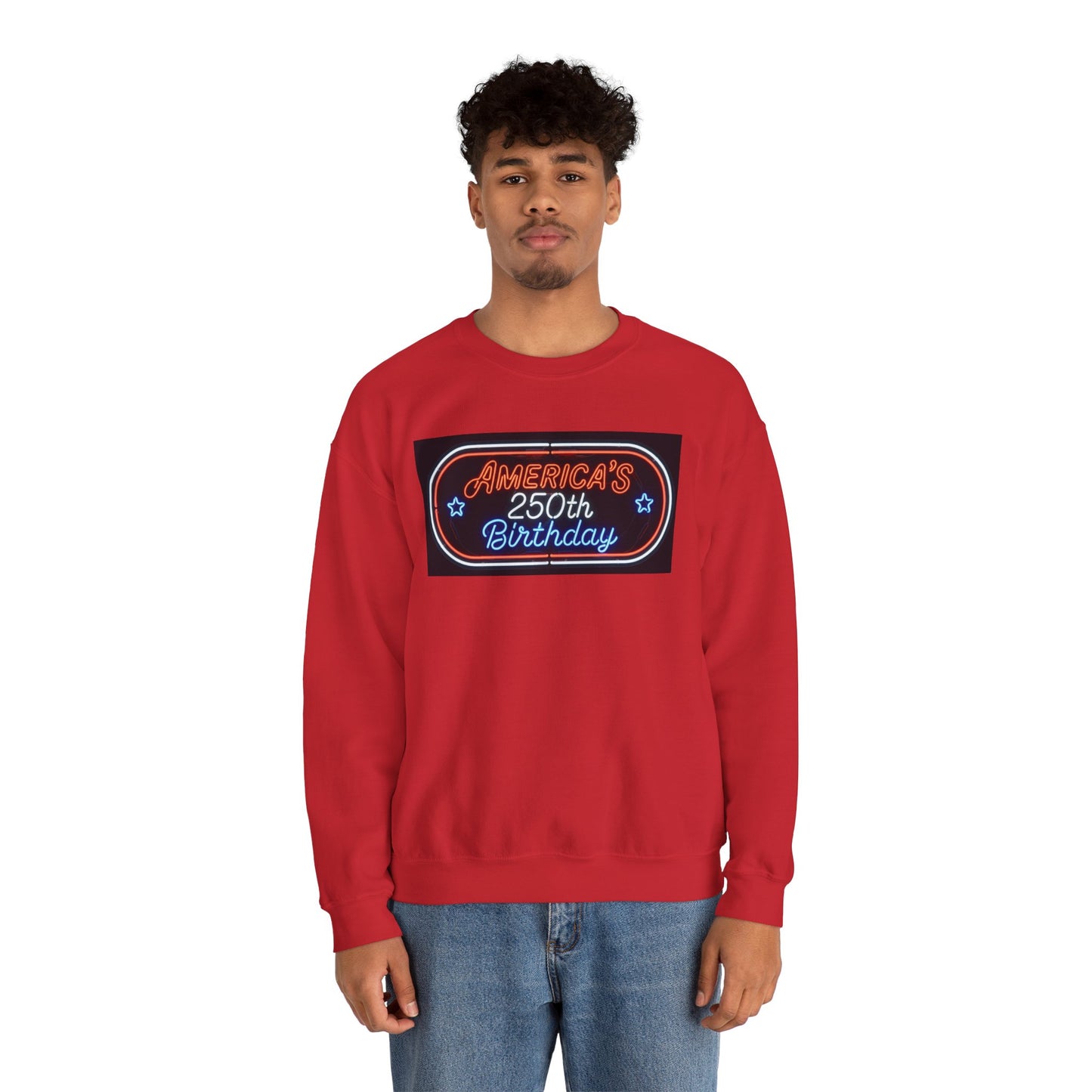 America's 250th Birthday Sweatshirt — Patriotic 4th of July Crewneck