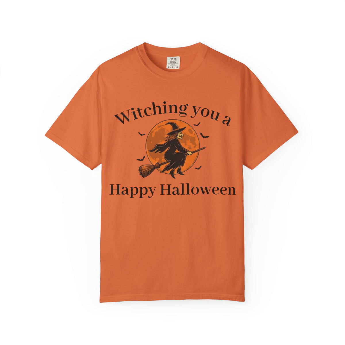 Halloween Witch T-Shirt — "Witching You a Happy Halloween" Graphic Tee