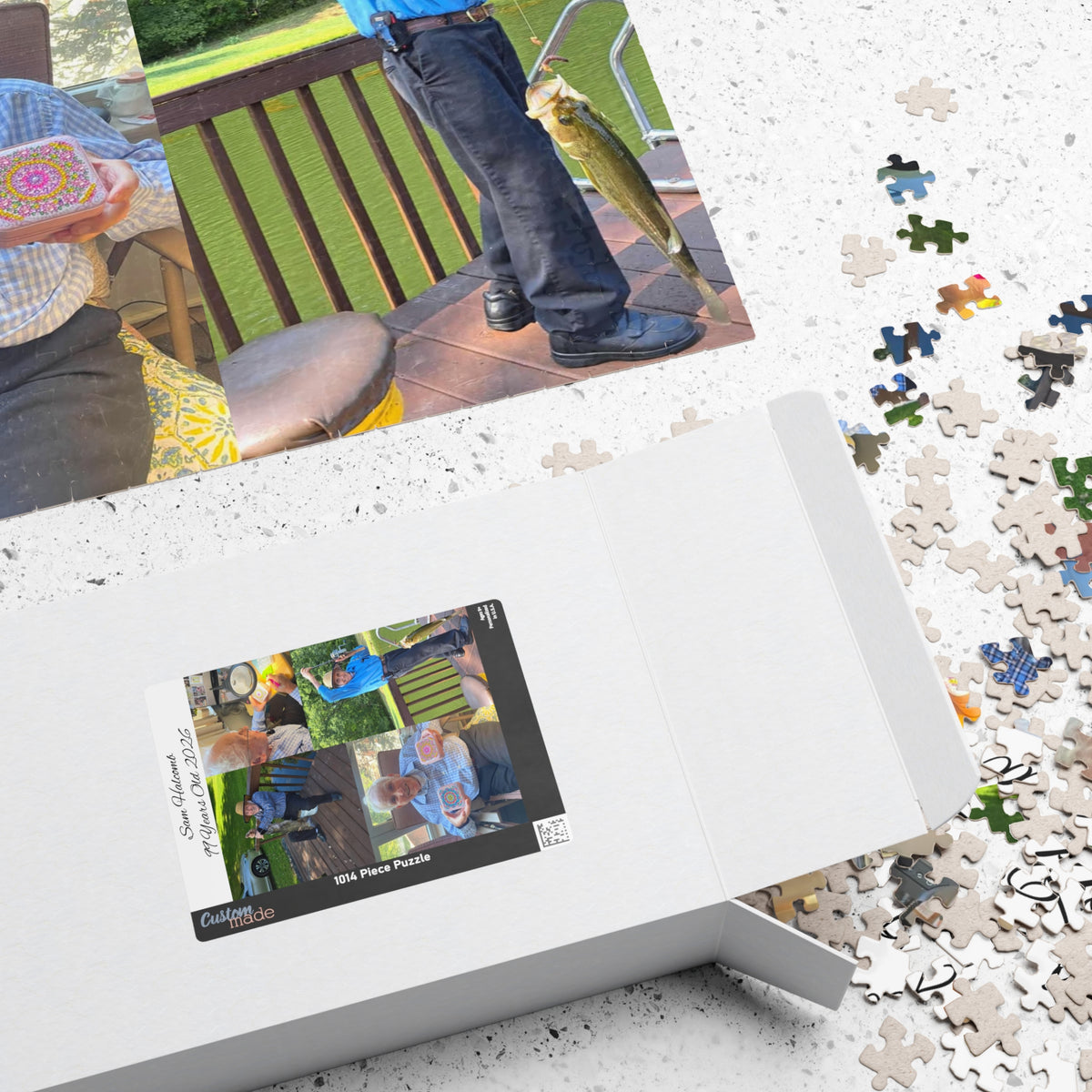 Personalized Photo Collage Puzzle — Custom Birthday Memory Gift (Name & Age Included)