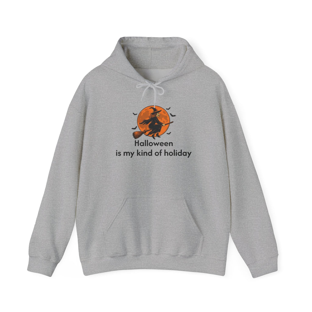 Halloween Hoodie — "Halloween is my kind of holiday" Witch Moon Sweatshirt