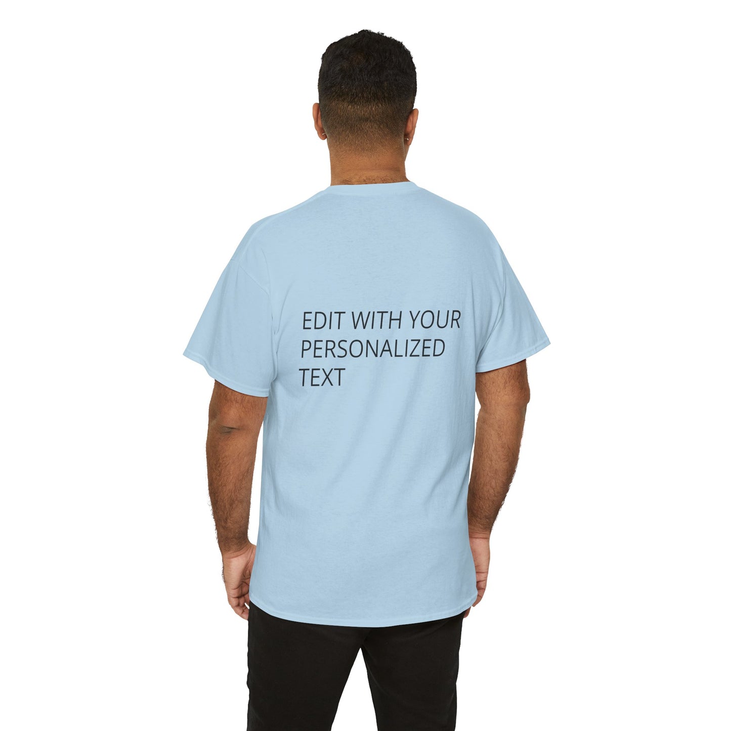 Fully Customizable Multi-Photo T-Shirt – Personalized Text & Image 2-Zone Tee