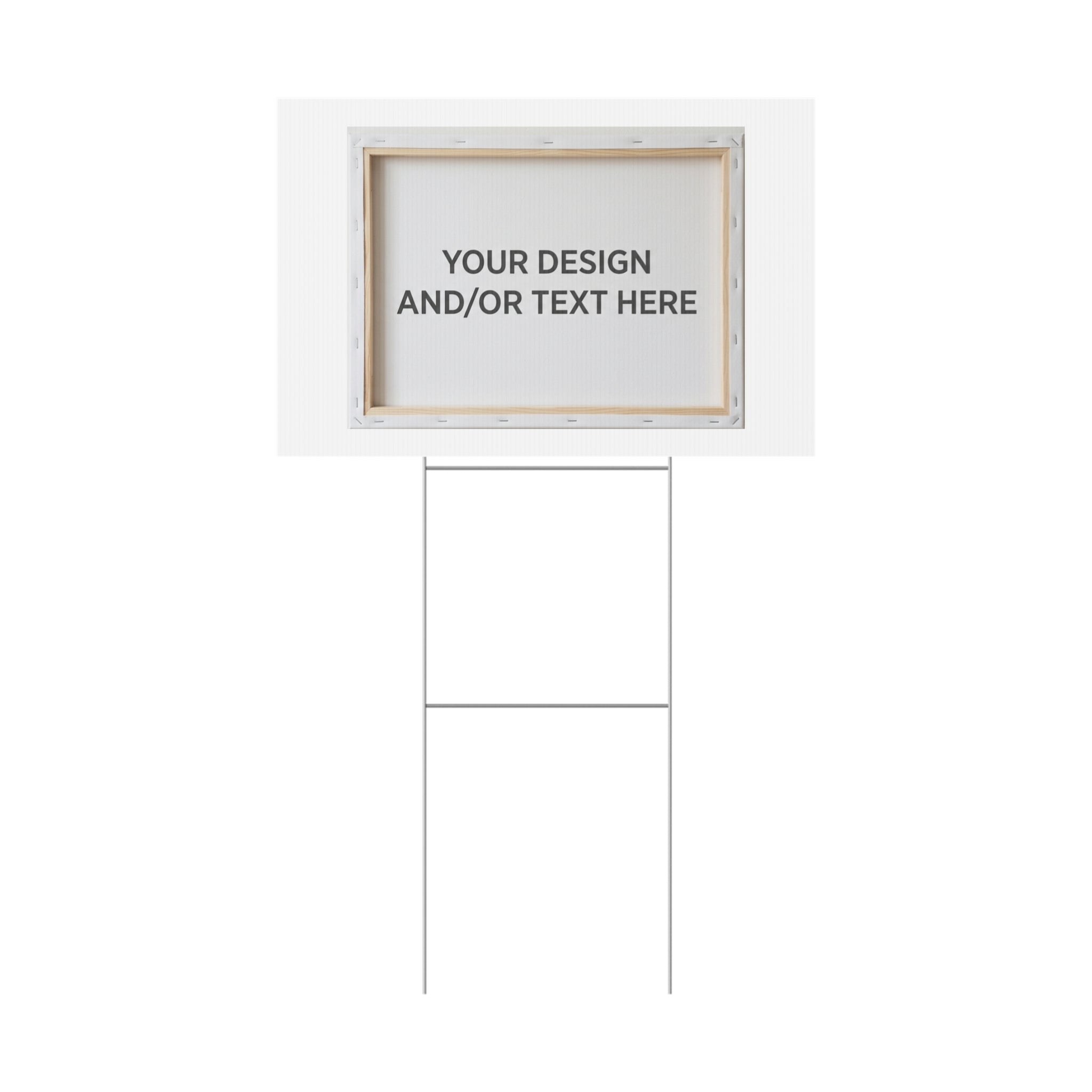 Custom Plastic Yard Sign – Personalized Outdoor Sign with Your Design or Text