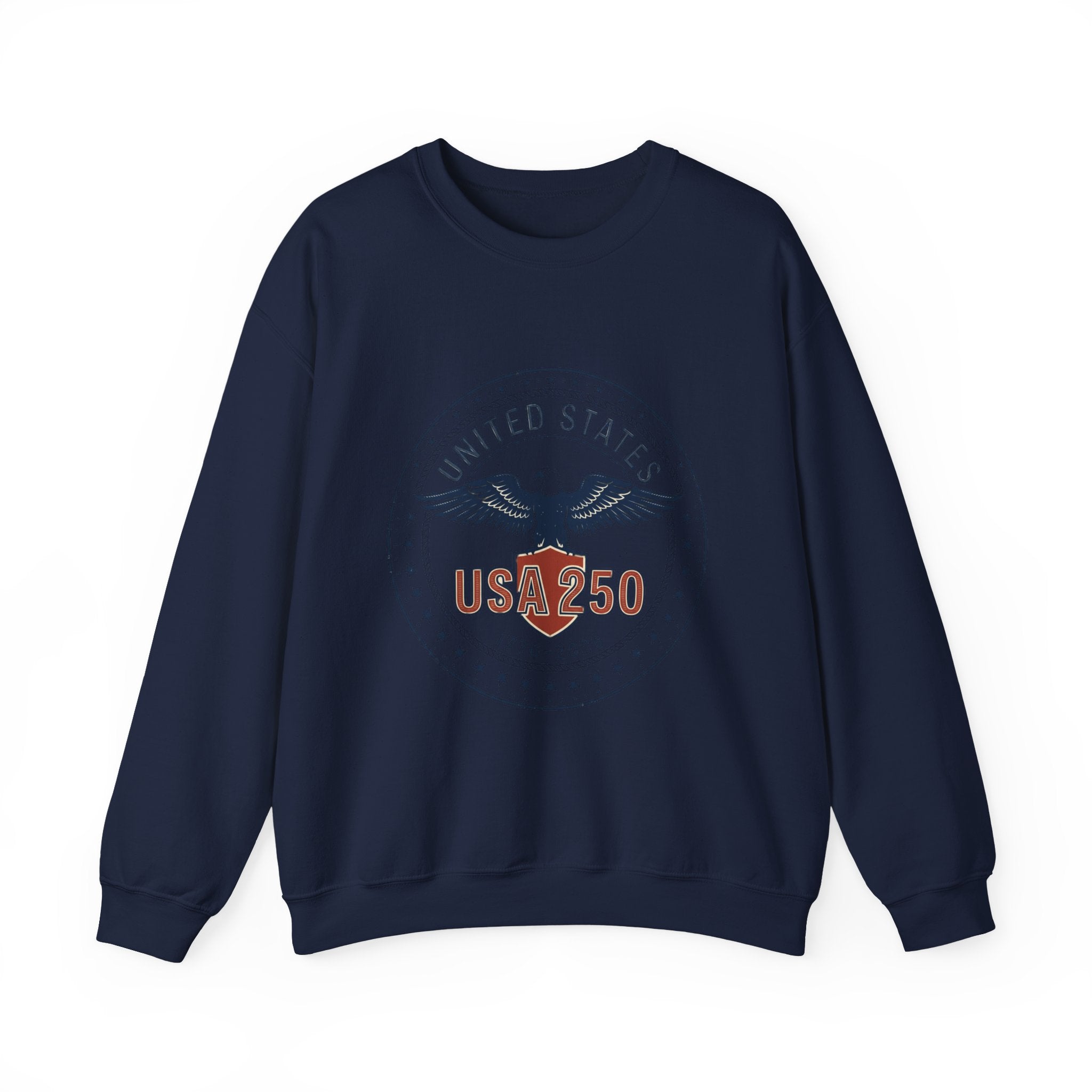 USA 250th Birthday Eagle Crest Crewneck Sweatshirt – United States 1776–2026 Design