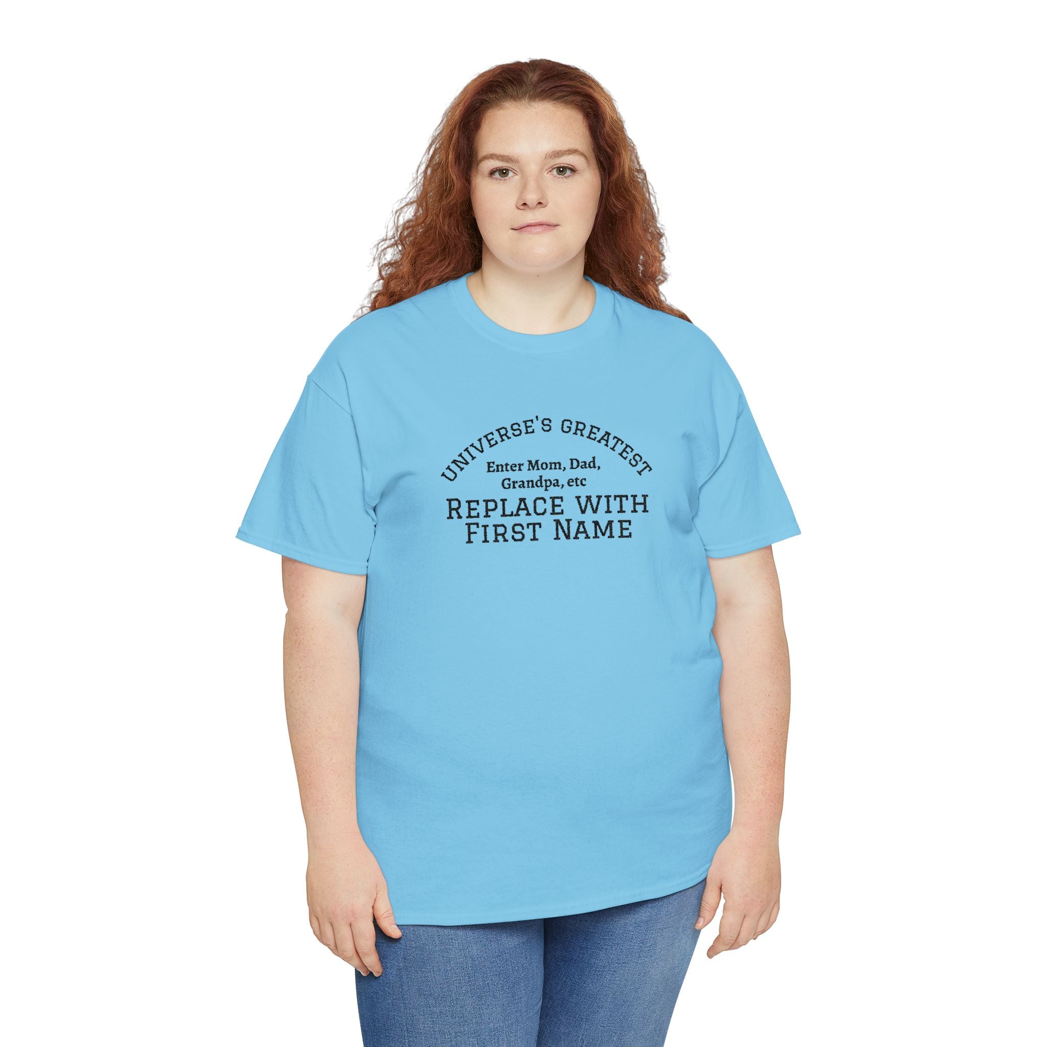 Universe's Greatest Mom, Dad, or More Personalized and Embroidered T-Shirt