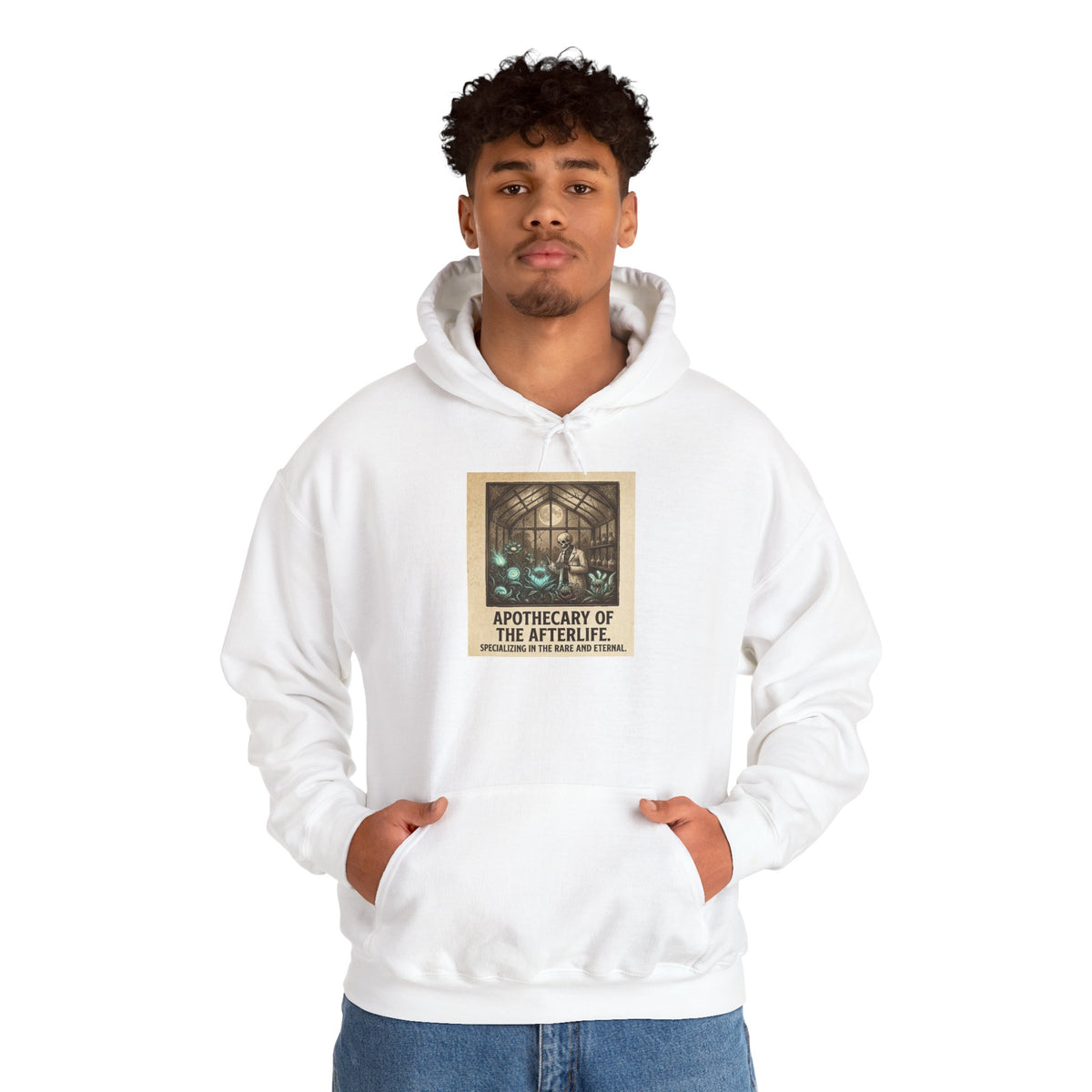 Apothecary of the Afterlife Hoodie – Gothic Vintage Potion Shop Sweatshirt