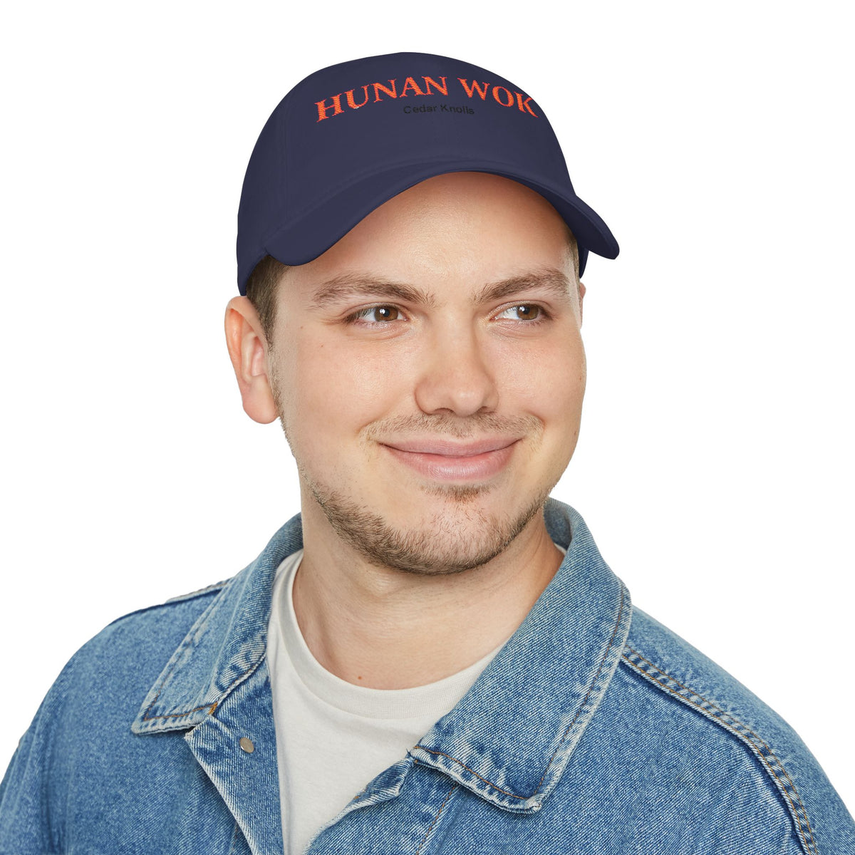 Embroidered Hunan Wok Logo Hat — Low Profile Baseball Cap