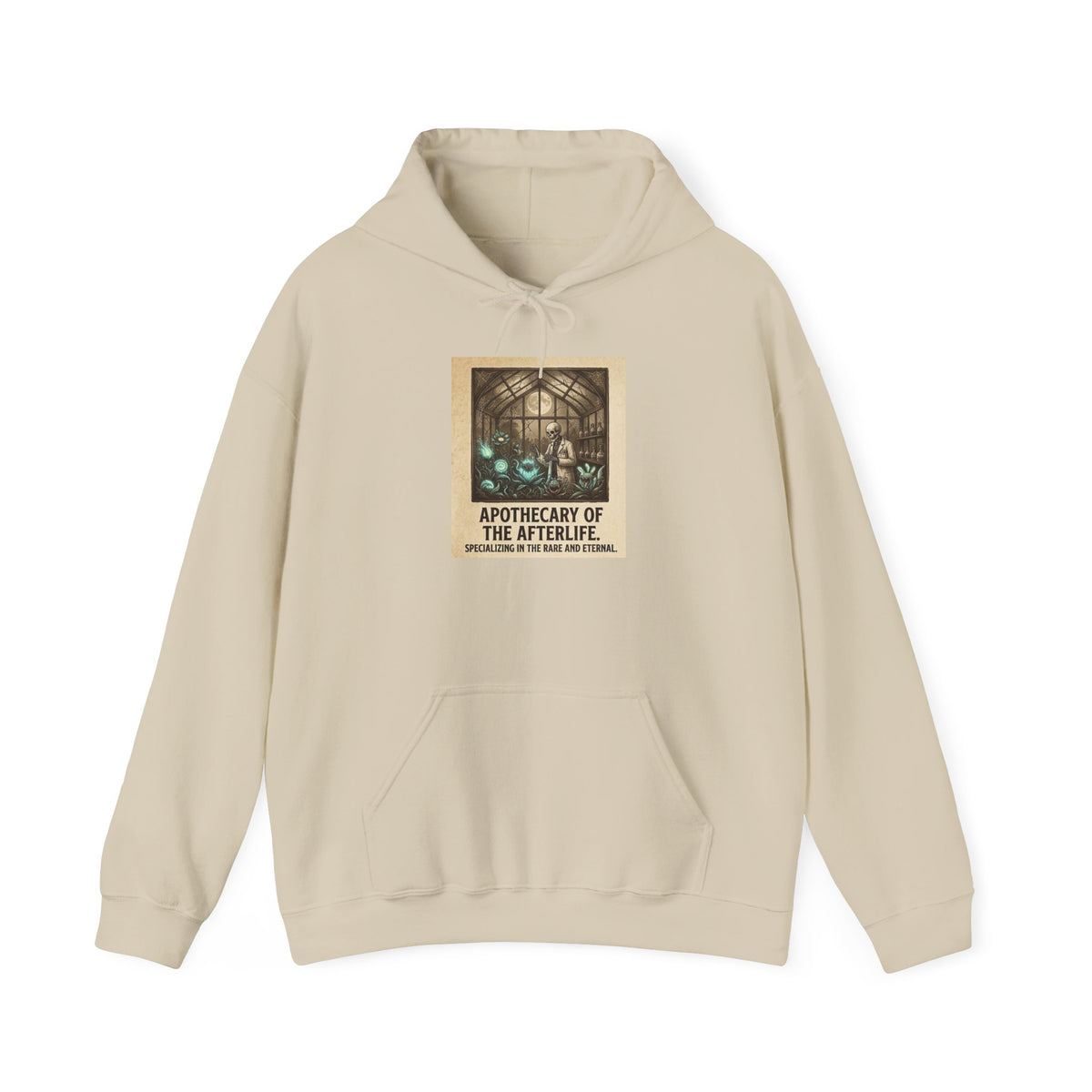 Apothecary of the Afterlife Hoodie – Gothic Vintage Potion Shop Sweatshirt