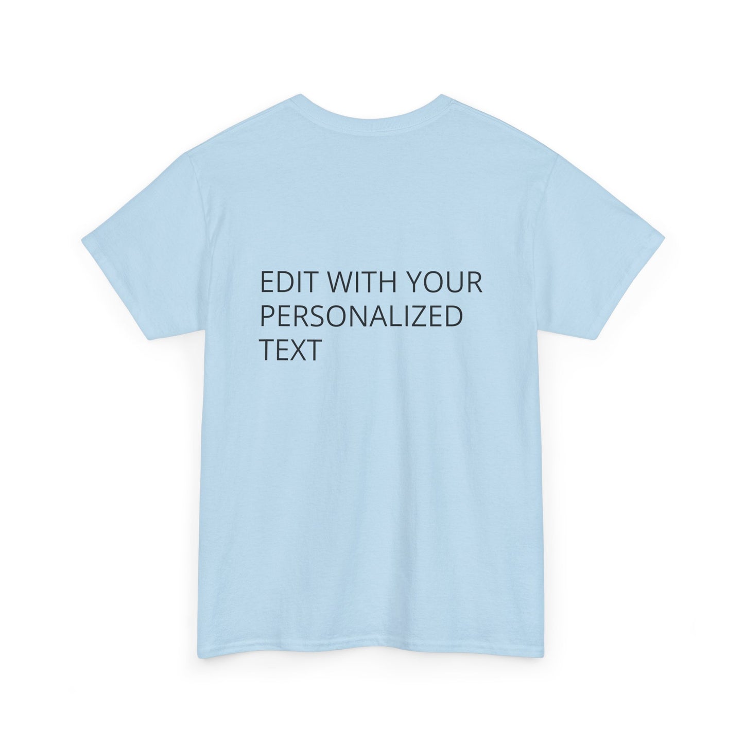 Fully Customizable Multi-Photo T-Shirt – Personalized Text & Image 2-Zone Tee
