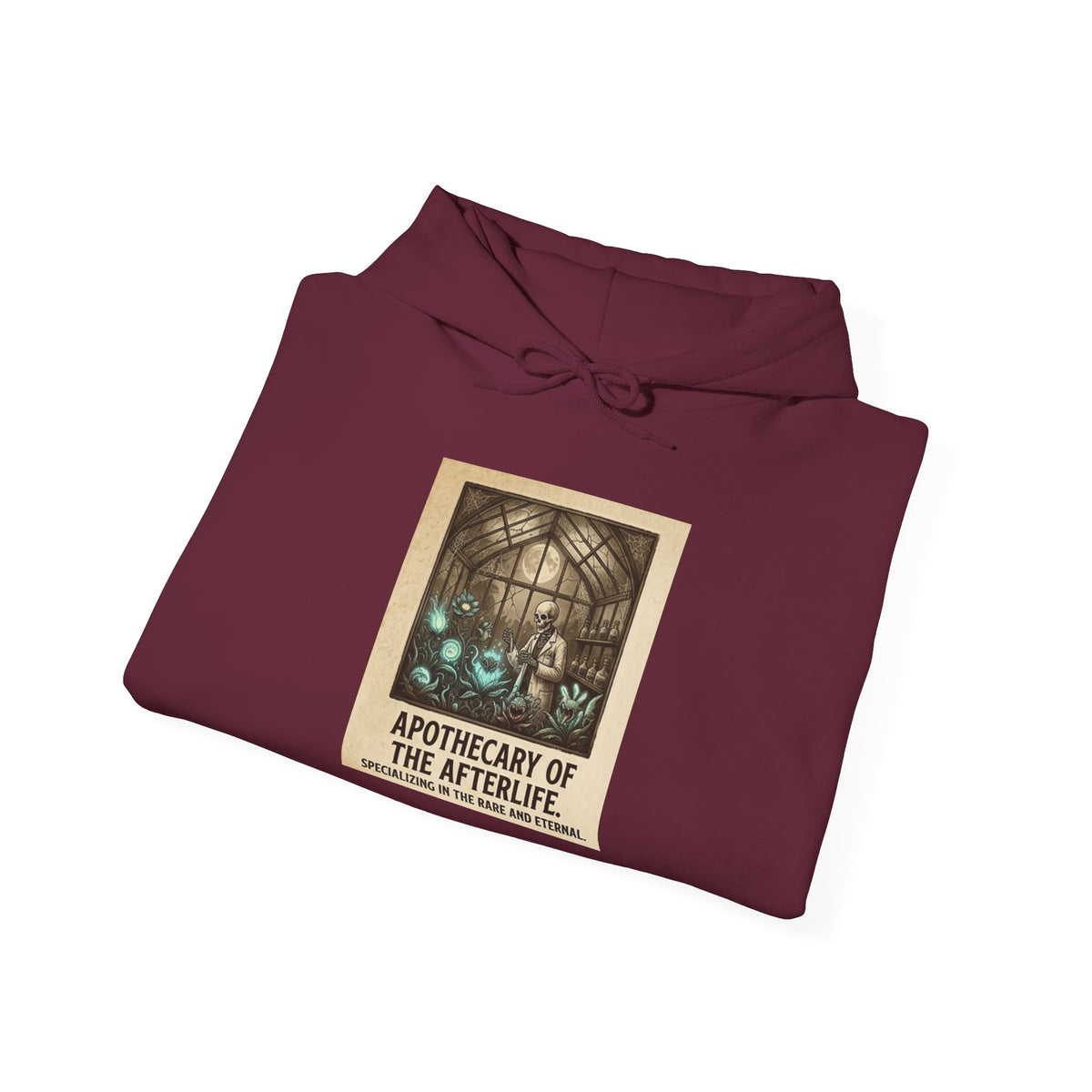 Apothecary of the Afterlife Hoodie – Gothic Vintage Potion Shop Sweatshirt