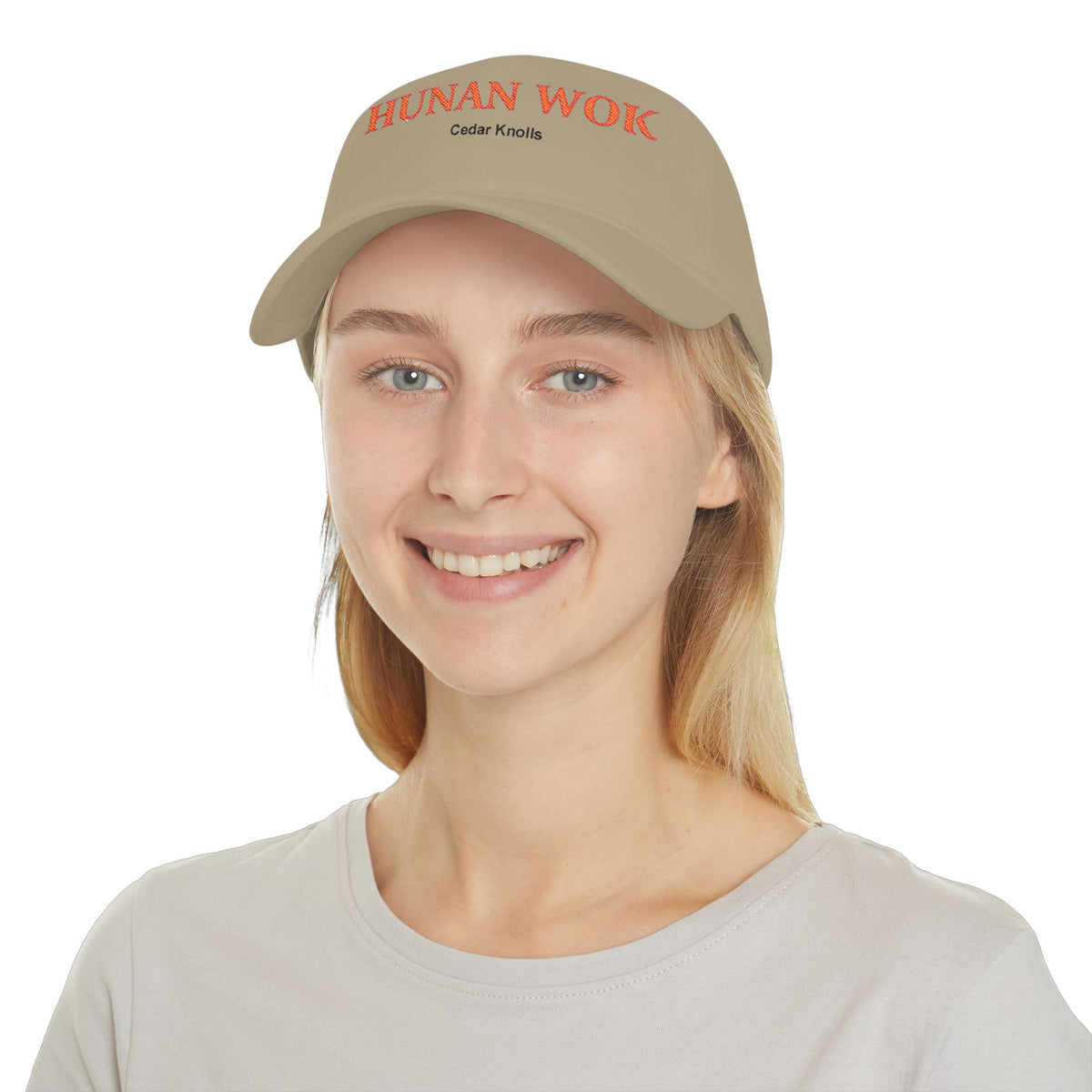 Embroidered Hunan Wok Logo Hat — Low Profile Baseball Cap