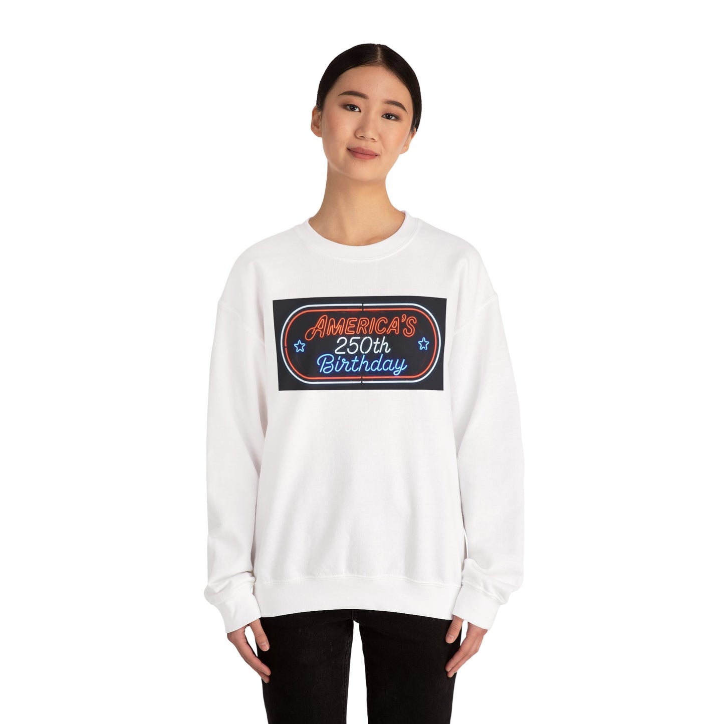 America's 250th Birthday Sweatshirt — Patriotic 4th of July Crewneck