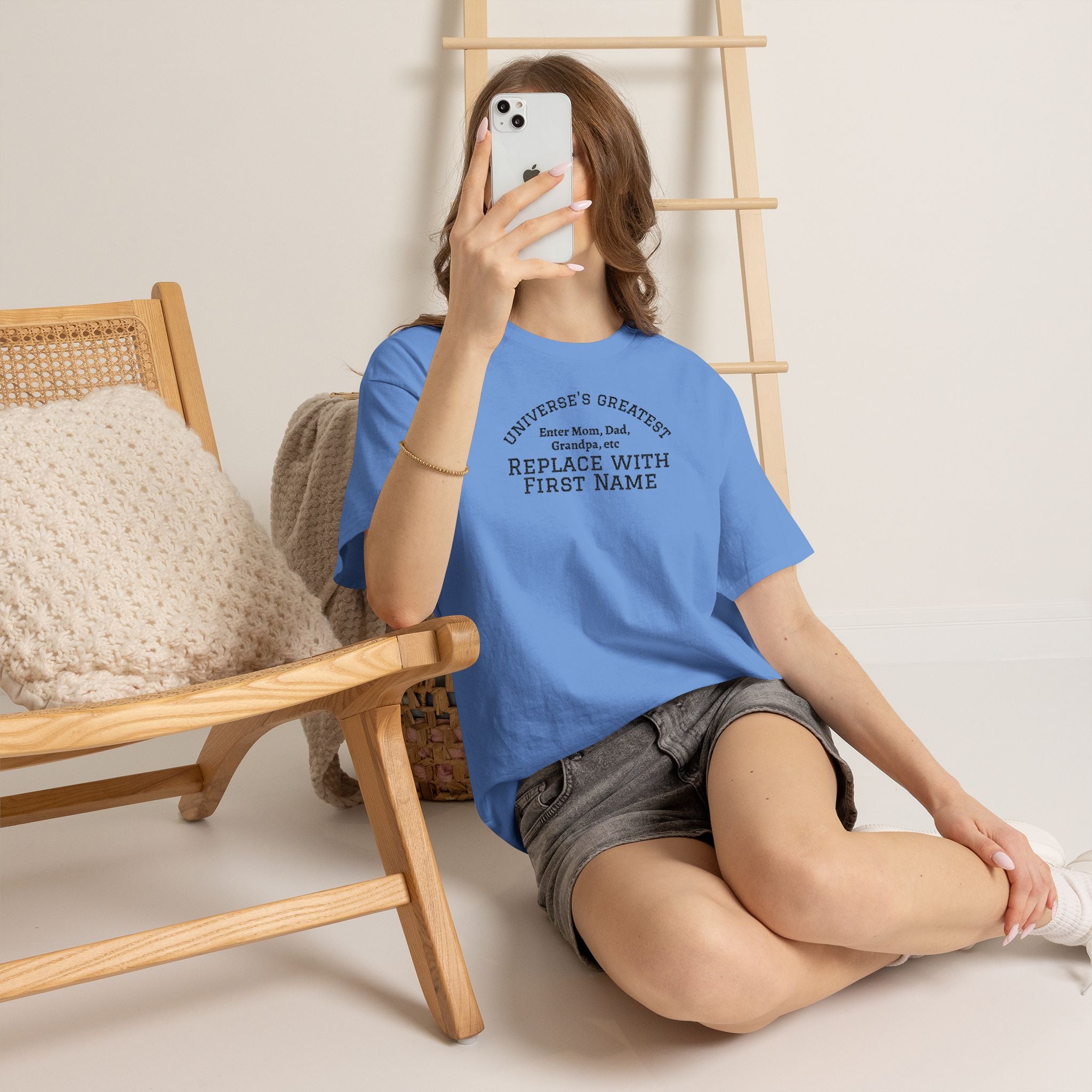 Universe's Greatest Mom, Dad, or More Personalized and Embroidered T-Shirt