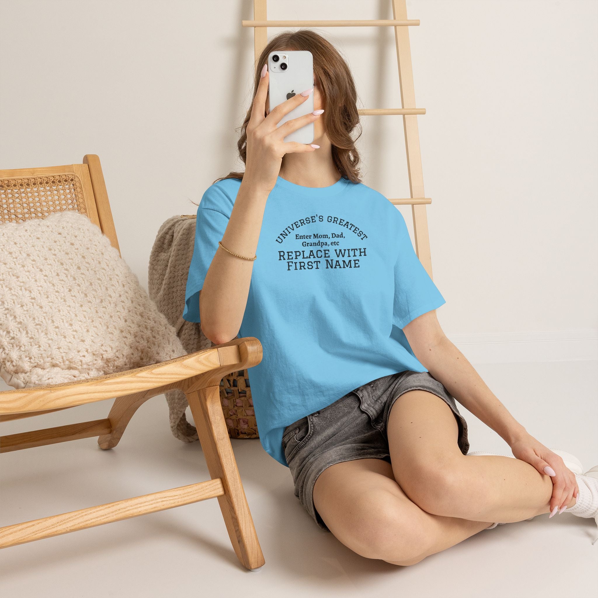 Universe's Greatest Mom, Dad, or More Personalized and Embroidered T-Shirt