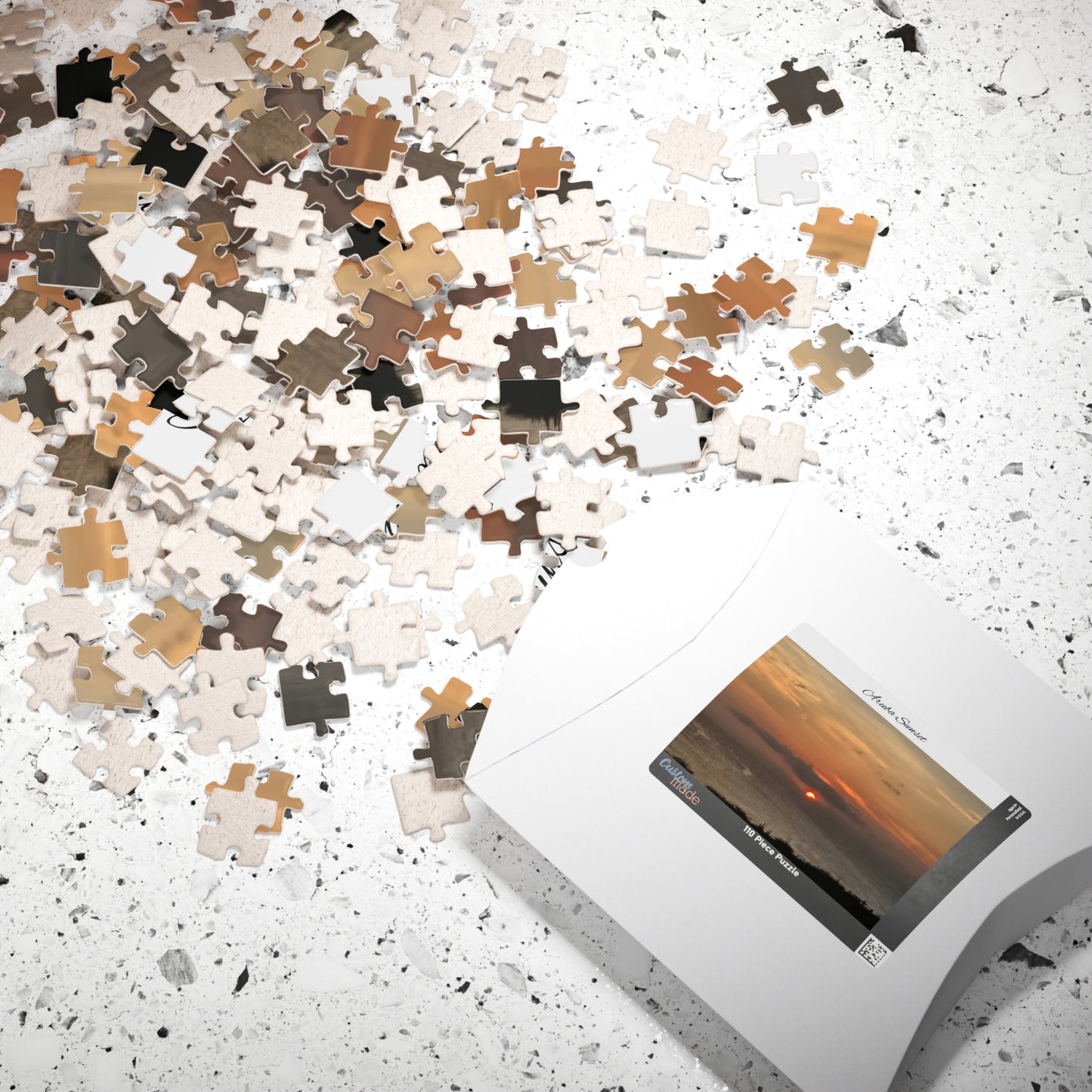 Aruba Sunset Over Ocean Puzzle — Scenic Beach Sunset Jigsaw (110–1014 pcs)