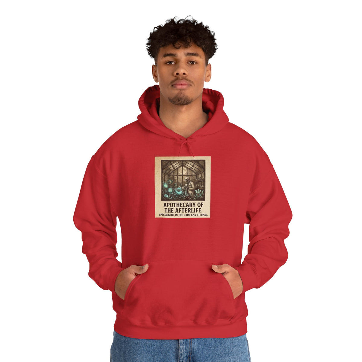 Apothecary of the Afterlife Hoodie – Gothic Vintage Potion Shop Sweatshirt