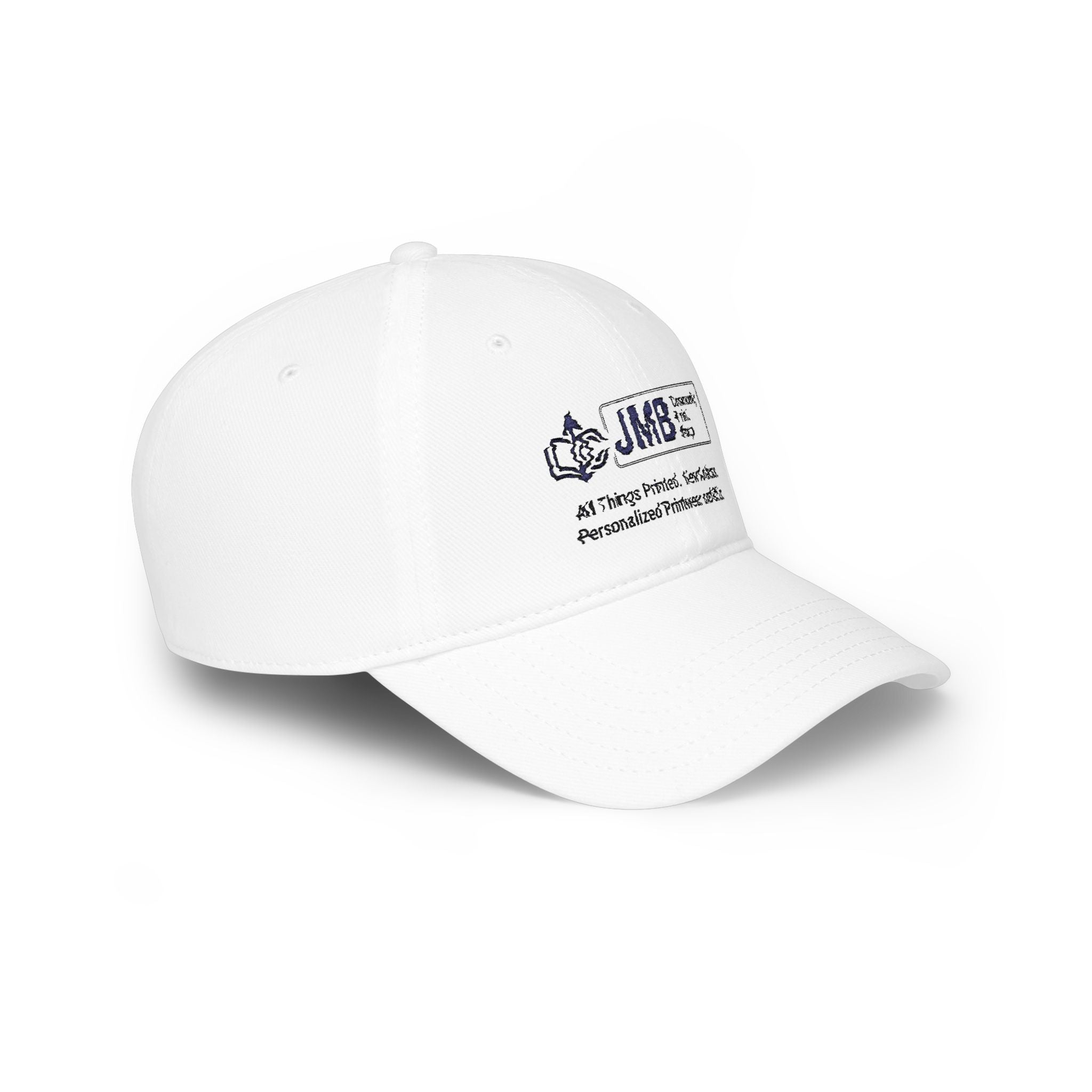 DYW - Embroidered Low Profile Baseball Cap — JMB Community Print Shop Black Logo Hat