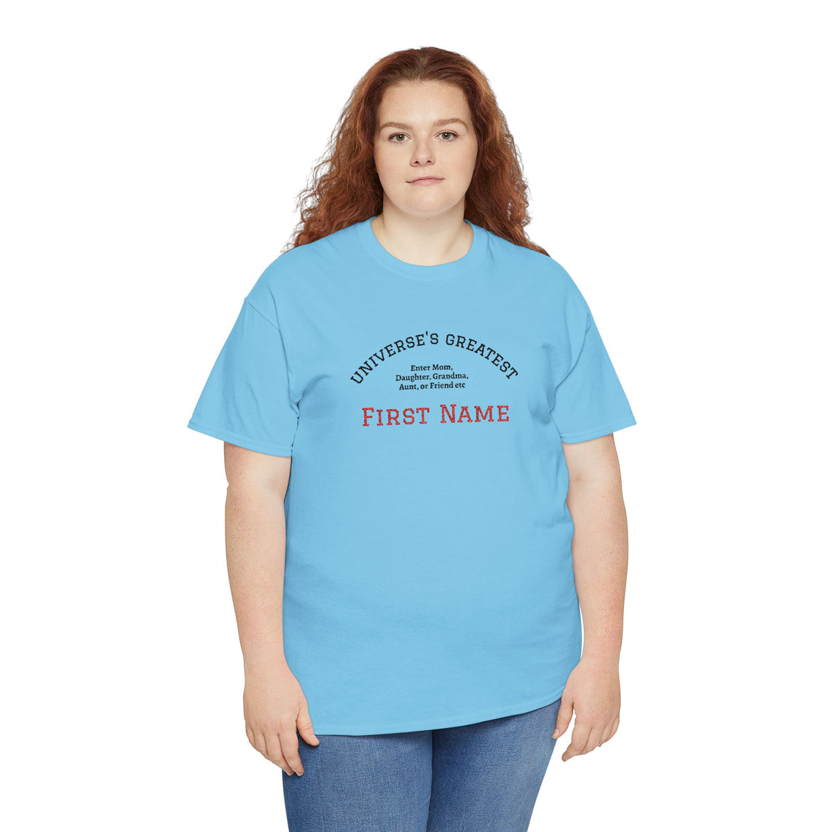 Embroidered "Universe's Greatest" Woman - Mom, Daughter, Grandma, Aunt or more - YOU DECIDE! - Personalized T-Shirt