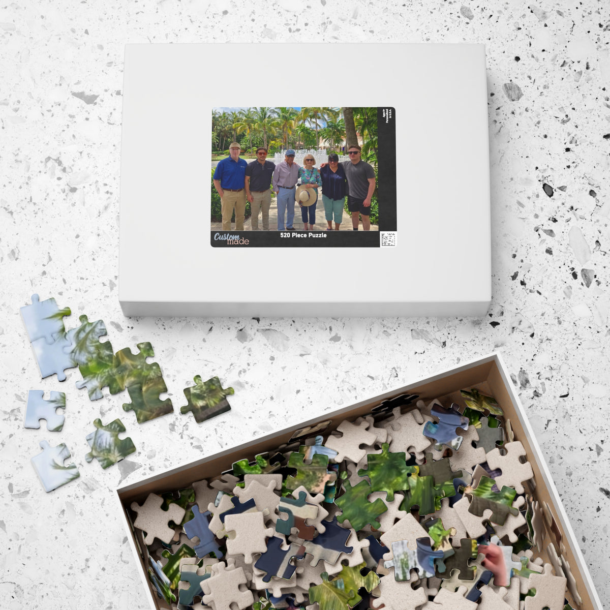 Custom Family Photo Puzzle — Personalized 252 or 520-Piece Jigsaw Keepsake