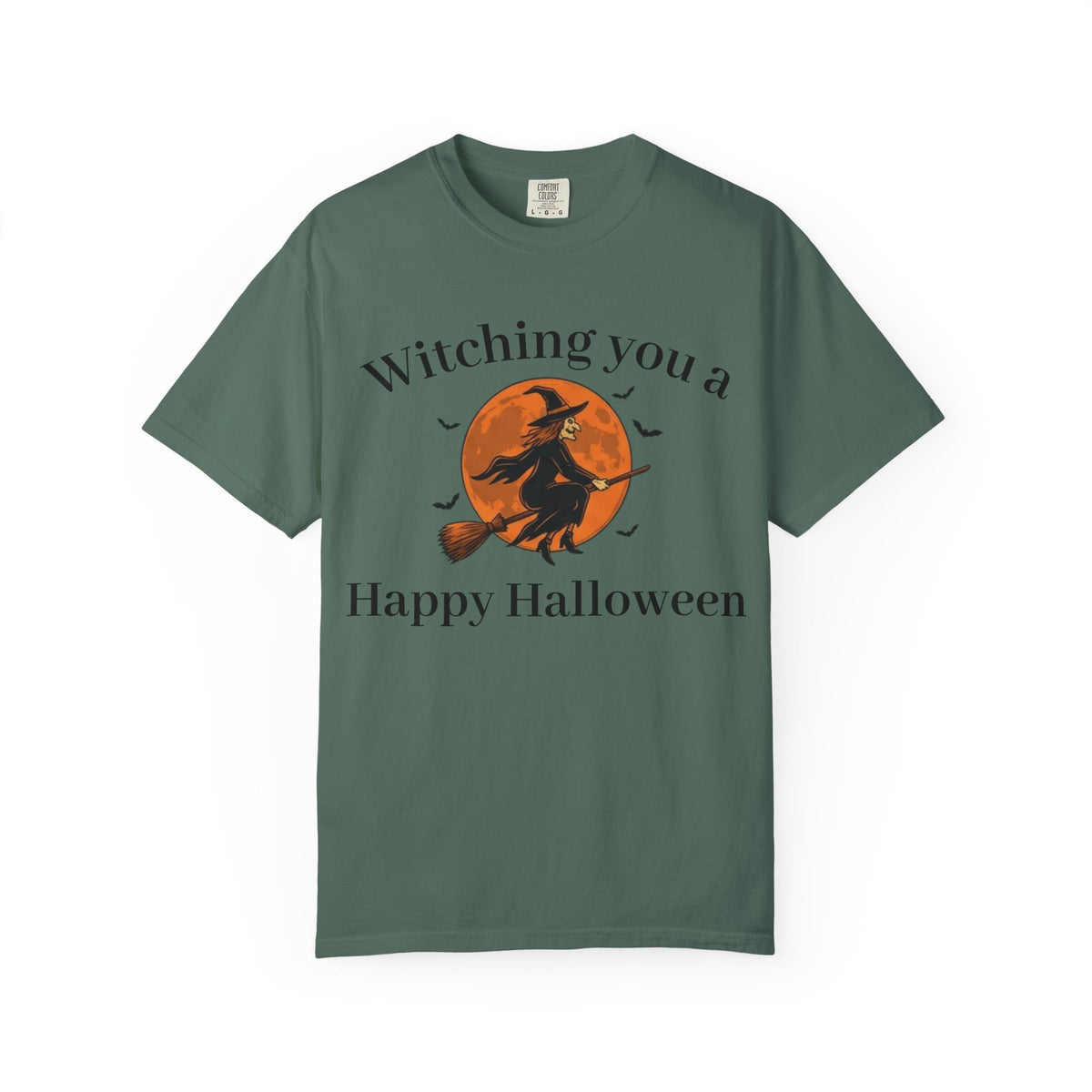 Halloween Witch T-Shirt — "Witching You a Happy Halloween" Graphic Tee