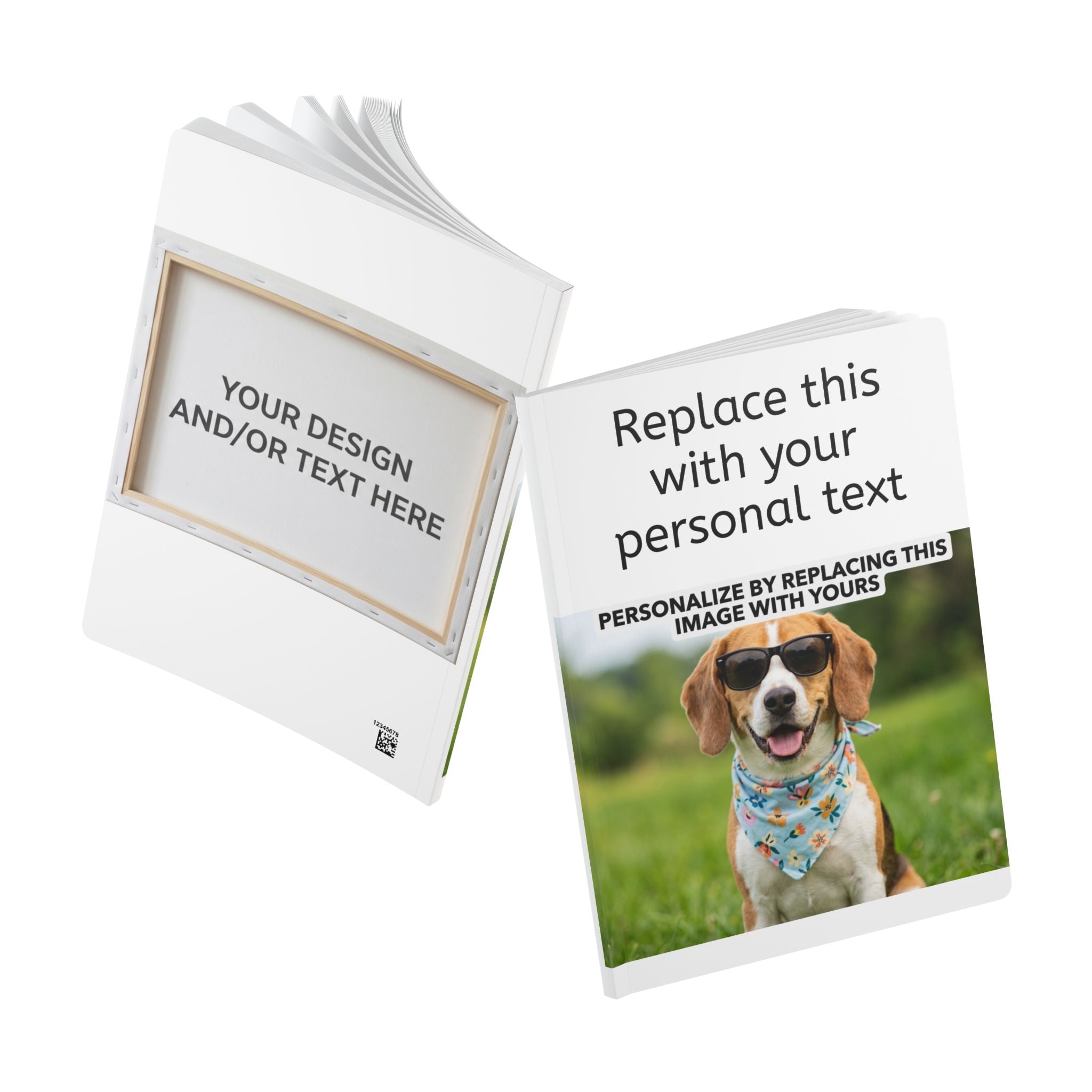 Personalized Photo Journal — Custom Softcover Notebook with Your Image & Text