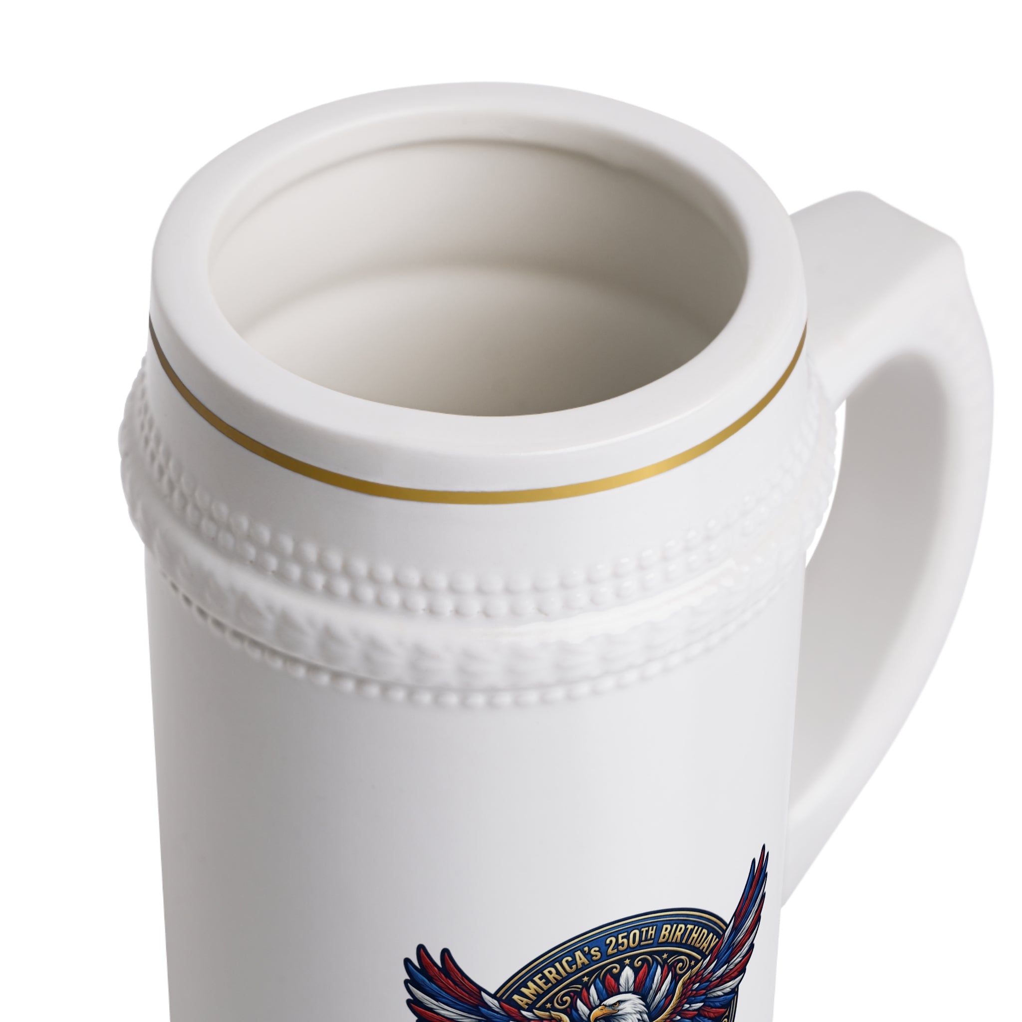 America's 250th Classic Beer Stein Mug – Patriotic Eagle Seal Vintage Bierkrug