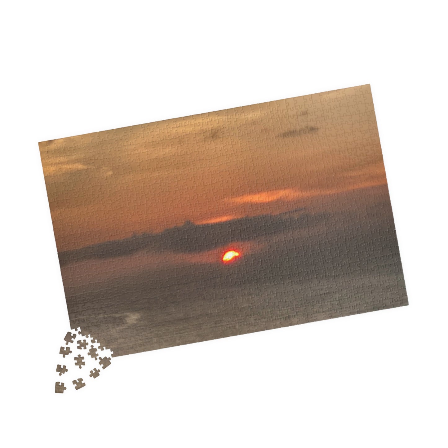 Aruba Sunset Over Ocean Puzzle — Scenic Beach Sunset Jigsaw (110–1014 pcs)