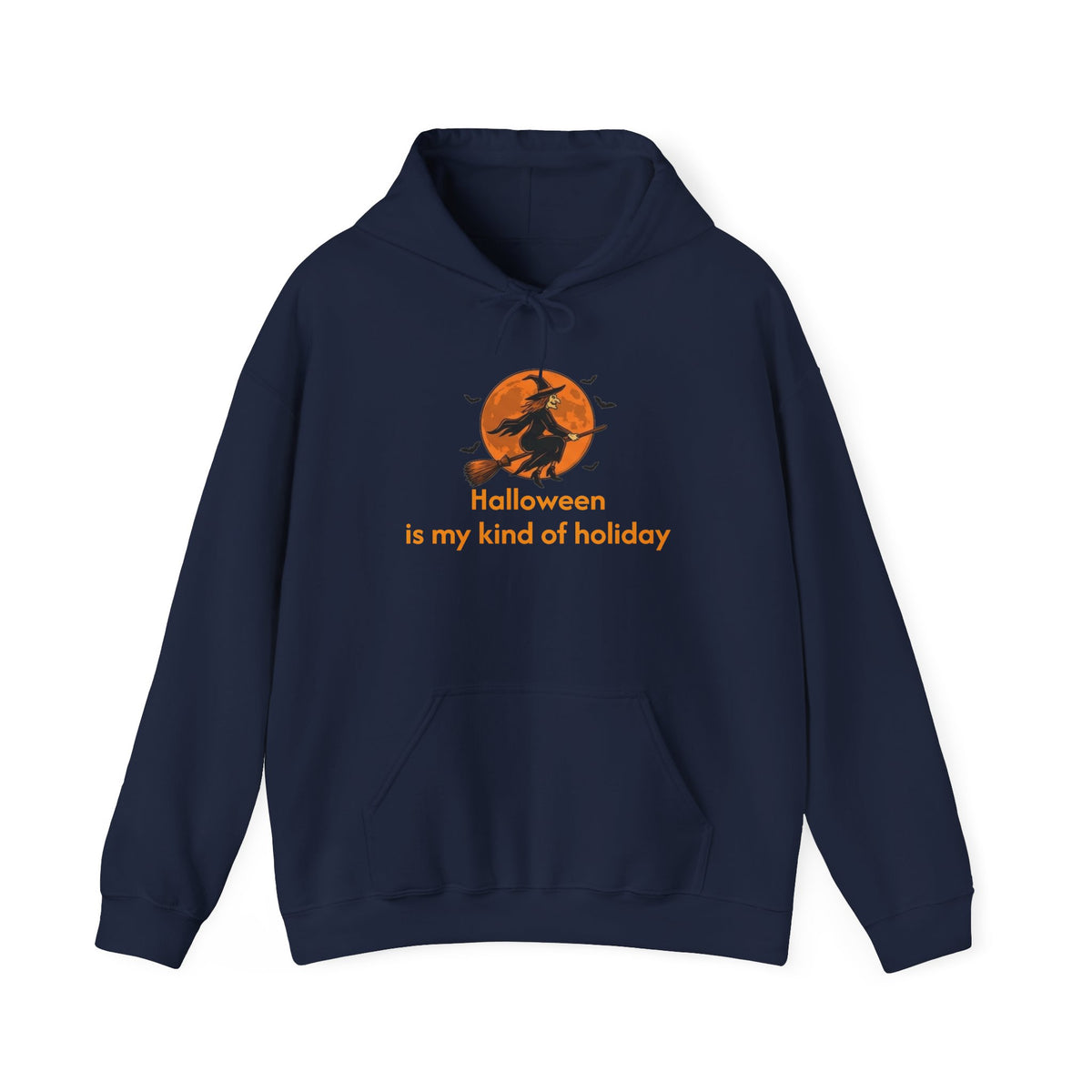 Halloween Hoodie — "Halloween is my kind of holiday" Witch Moon Sweatshirt