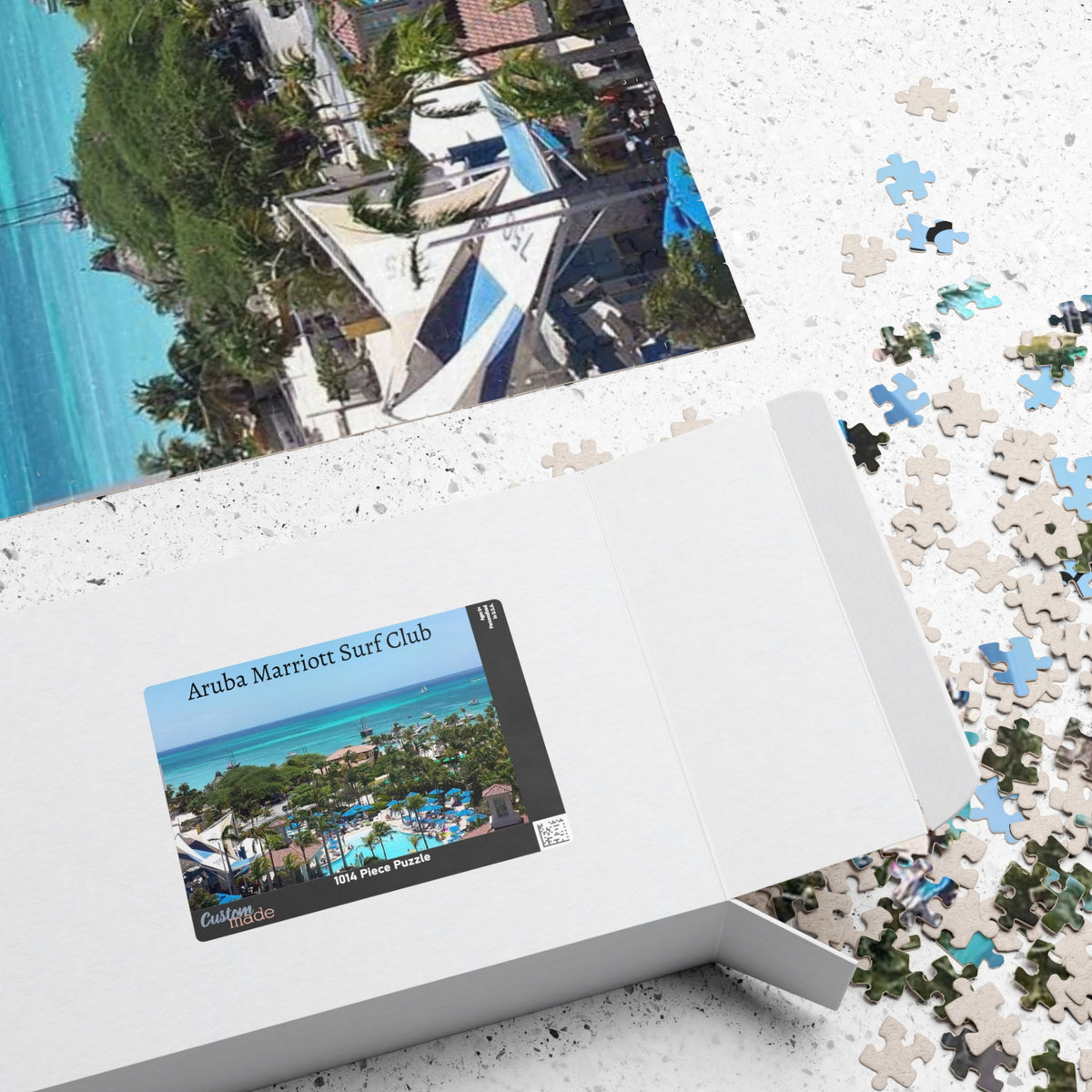 Aruba Marriott Surf Club Photo Puzzle — Tropical Resort Jigsaw (Multiple Piece Counts)