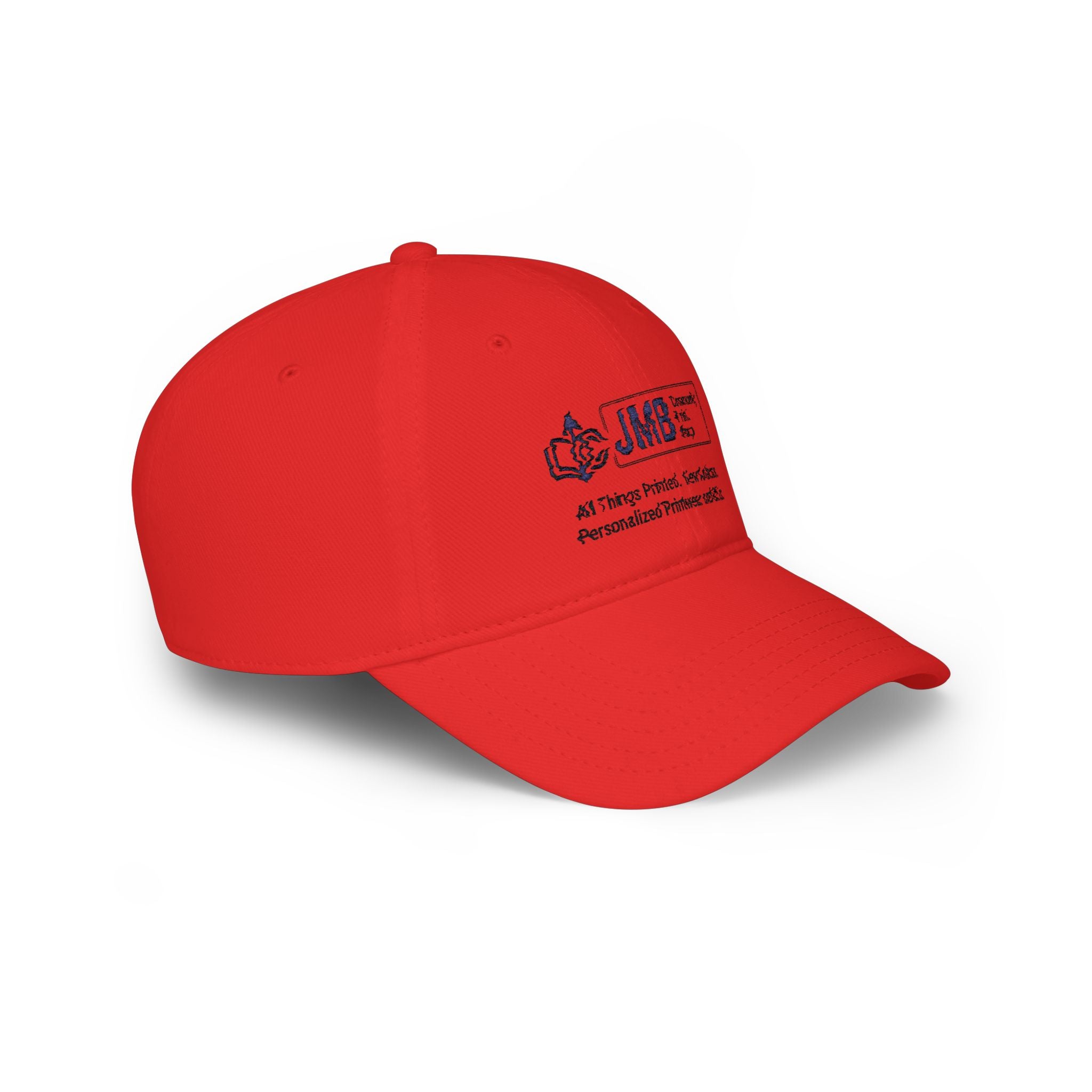 DYW - Embroidered Low Profile Baseball Cap — JMB Community Print Shop Black Logo Hat