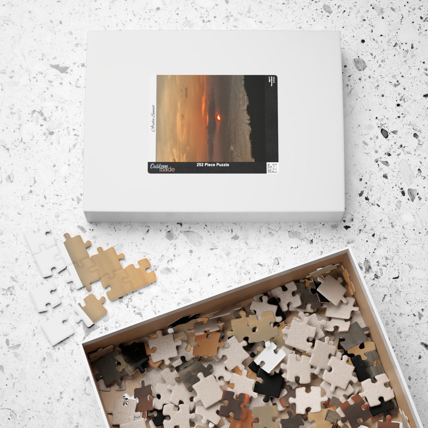 Aruba Sunset Over Ocean Puzzle — Scenic Beach Sunset Jigsaw (110–1014 pcs)