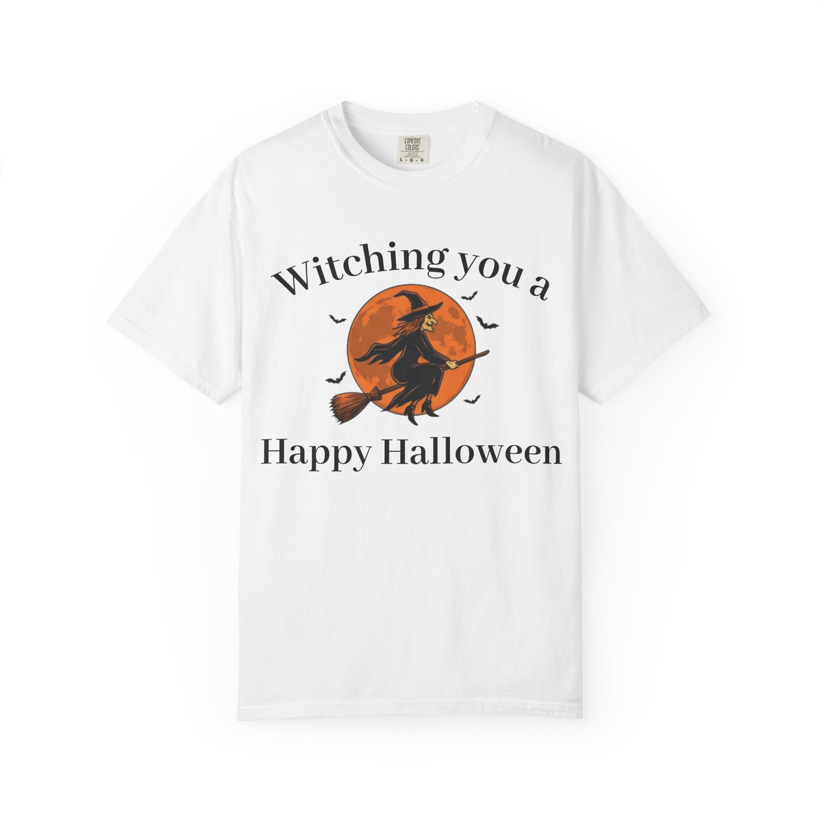 Halloween Witch T-Shirt — "Witching You a Happy Halloween" Graphic Tee