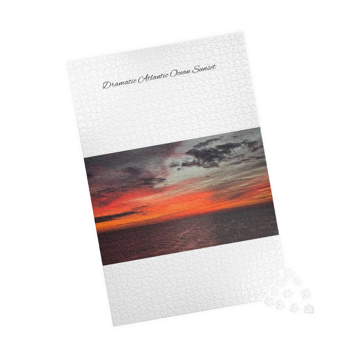Atlantic Ocean Sunset Jigsaw Puzzle — Dramatic Seascape 110/252/520/1014-Piece
