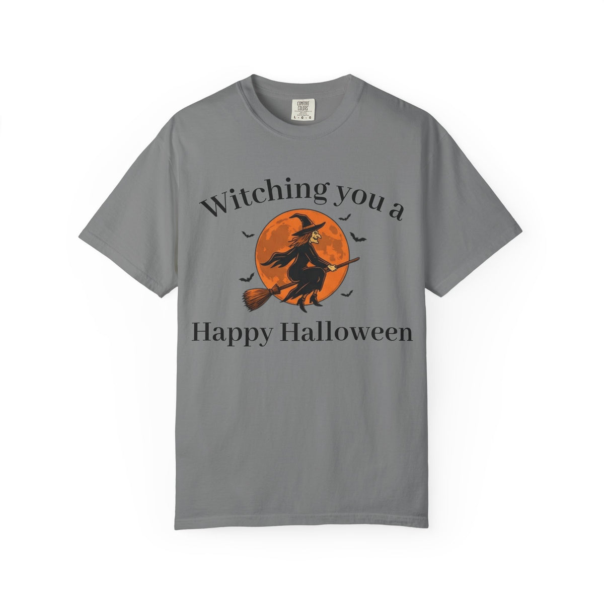 Halloween Witch T-Shirt — "Witching You a Happy Halloween" Graphic Tee