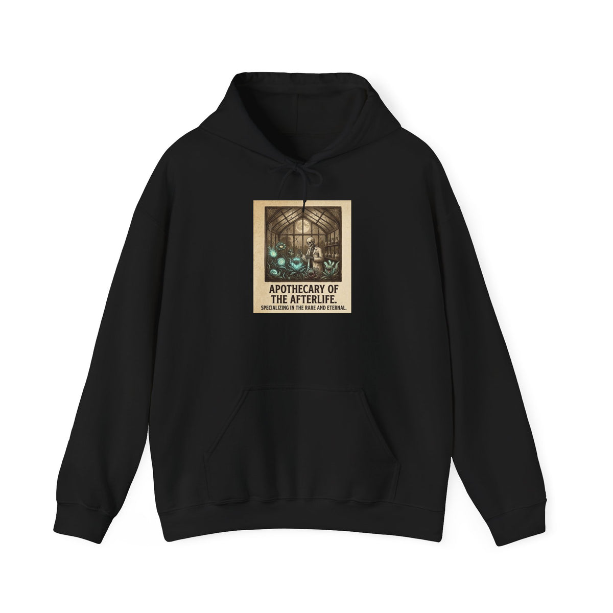 Apothecary of the Afterlife Hoodie – Gothic Vintage Potion Shop Sweatshirt