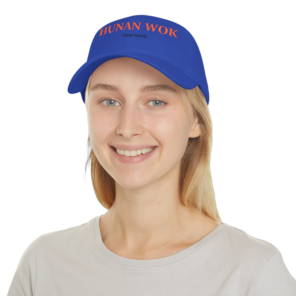 Embroidered Hunan Wok Logo Hat — Low Profile Baseball Cap