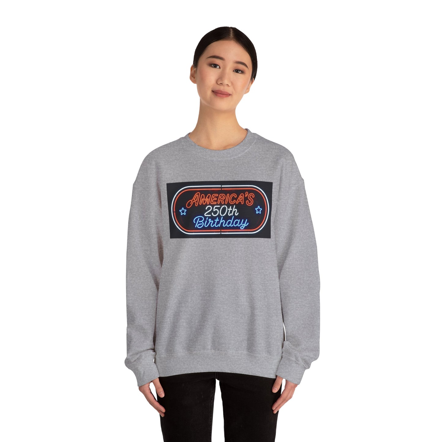 America's 250th Birthday Sweatshirt — Patriotic 4th of July Crewneck