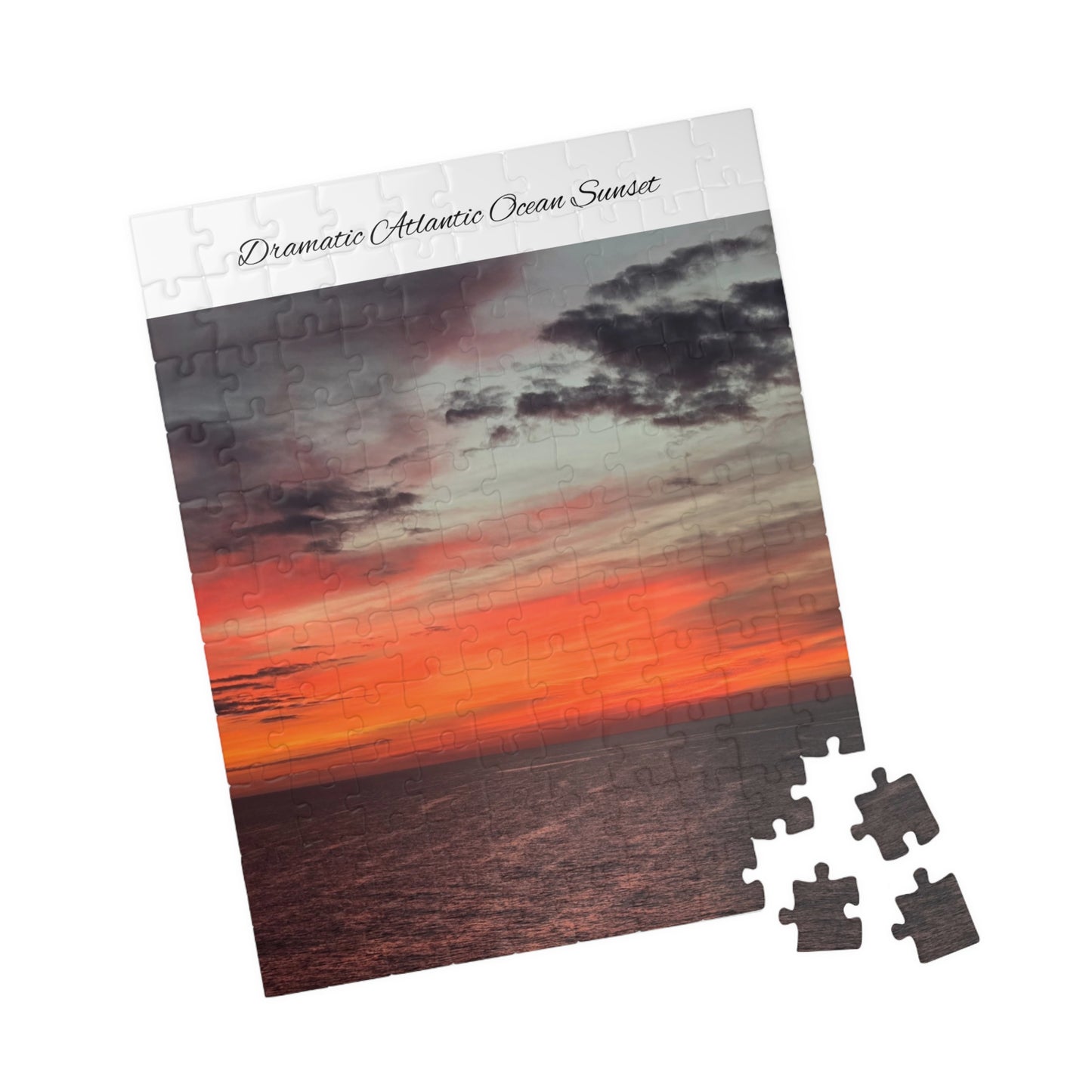Atlantic Ocean Sunset Jigsaw Puzzle — Dramatic Seascape 110/252/520/1014-Piece