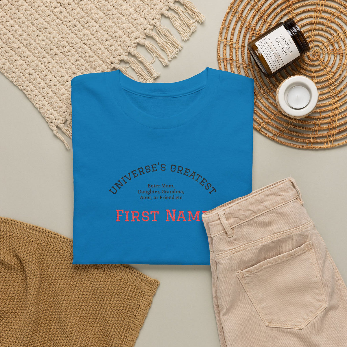 Embroidered "Universe's Greatest" Woman - Mom, Daughter, Grandma, Aunt or more - YOU DECIDE! - Personalized T-Shirt