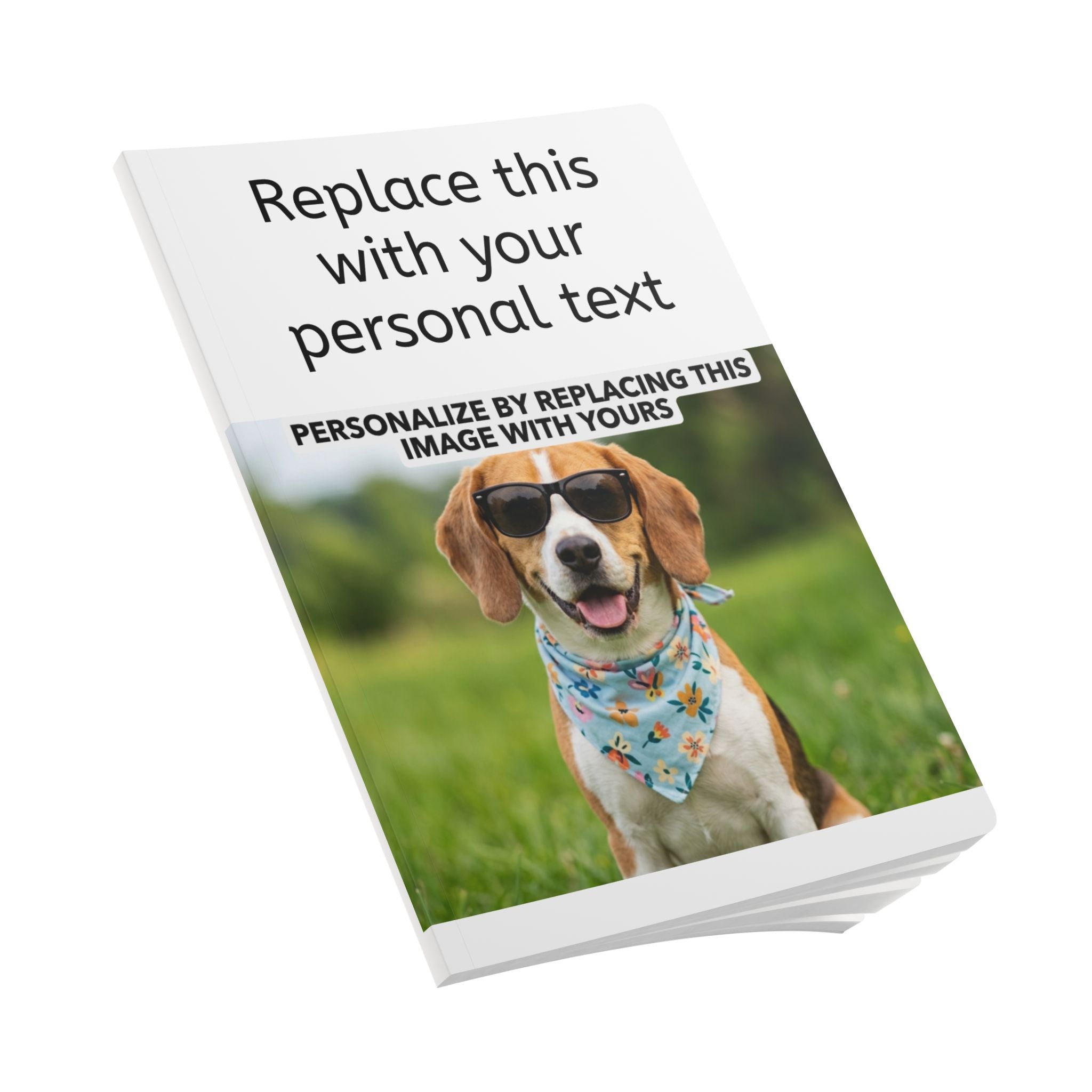Personalized Photo Journal — Custom Softcover Notebook with Your Image & Text