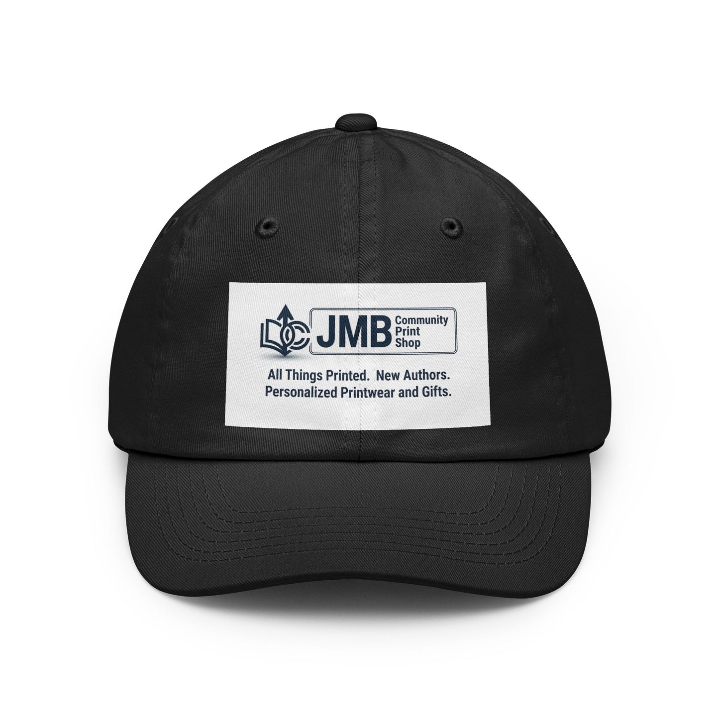 JMB Community Print Shop Logo Dad Hat — Embroidered Classic Baseball Cap