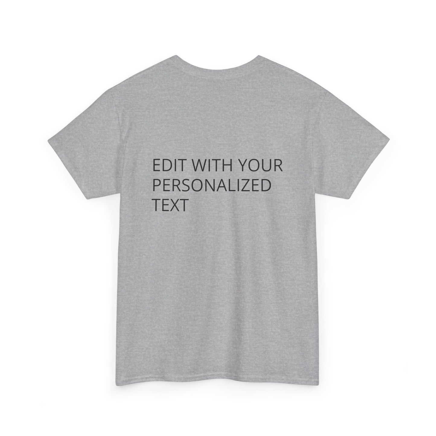 Fully Customizable Multi-Photo T-Shirt – Personalized Text & Image 2-Zone Tee
