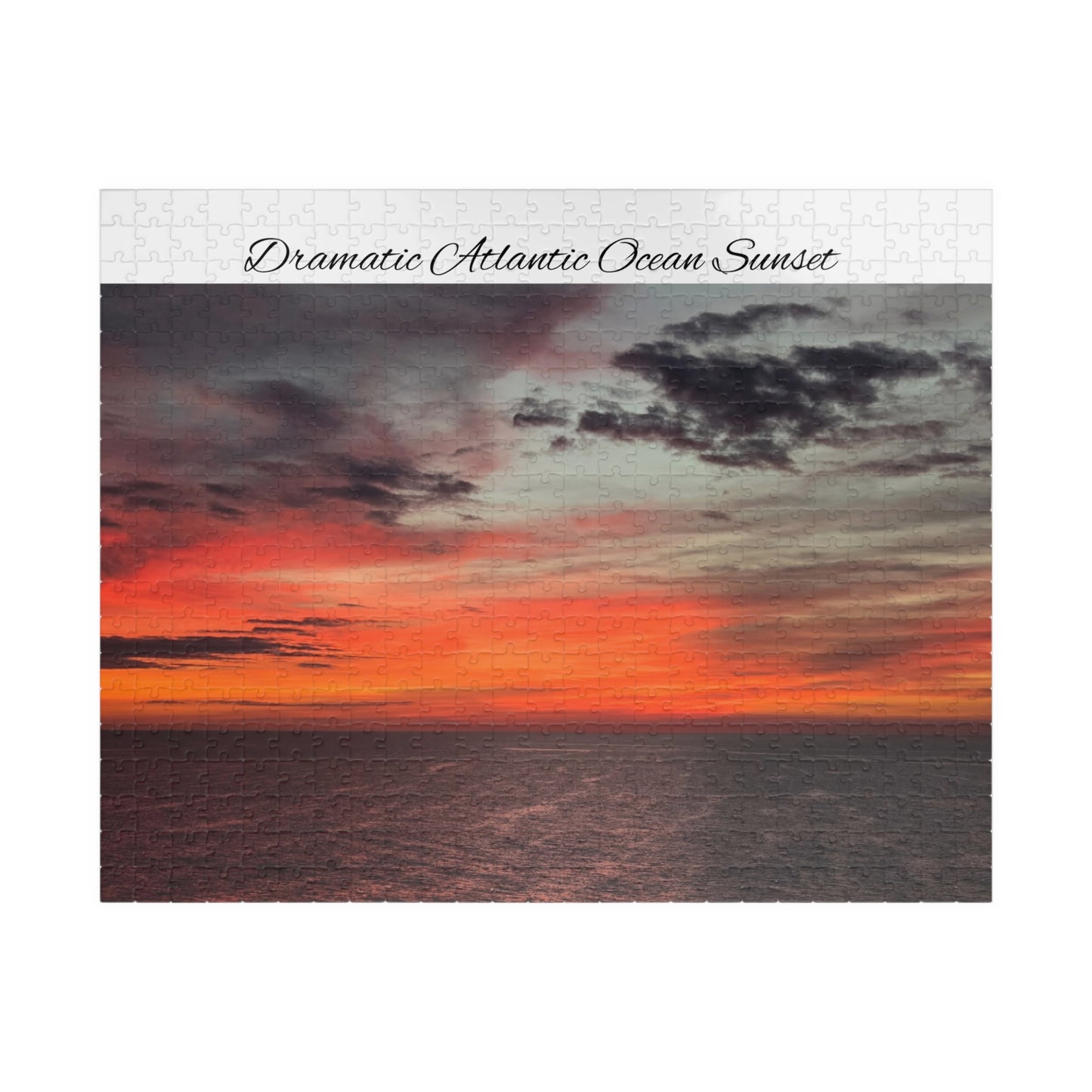 Atlantic Ocean Sunset Jigsaw Puzzle — Dramatic Seascape 110/252/520/1014-Piece
