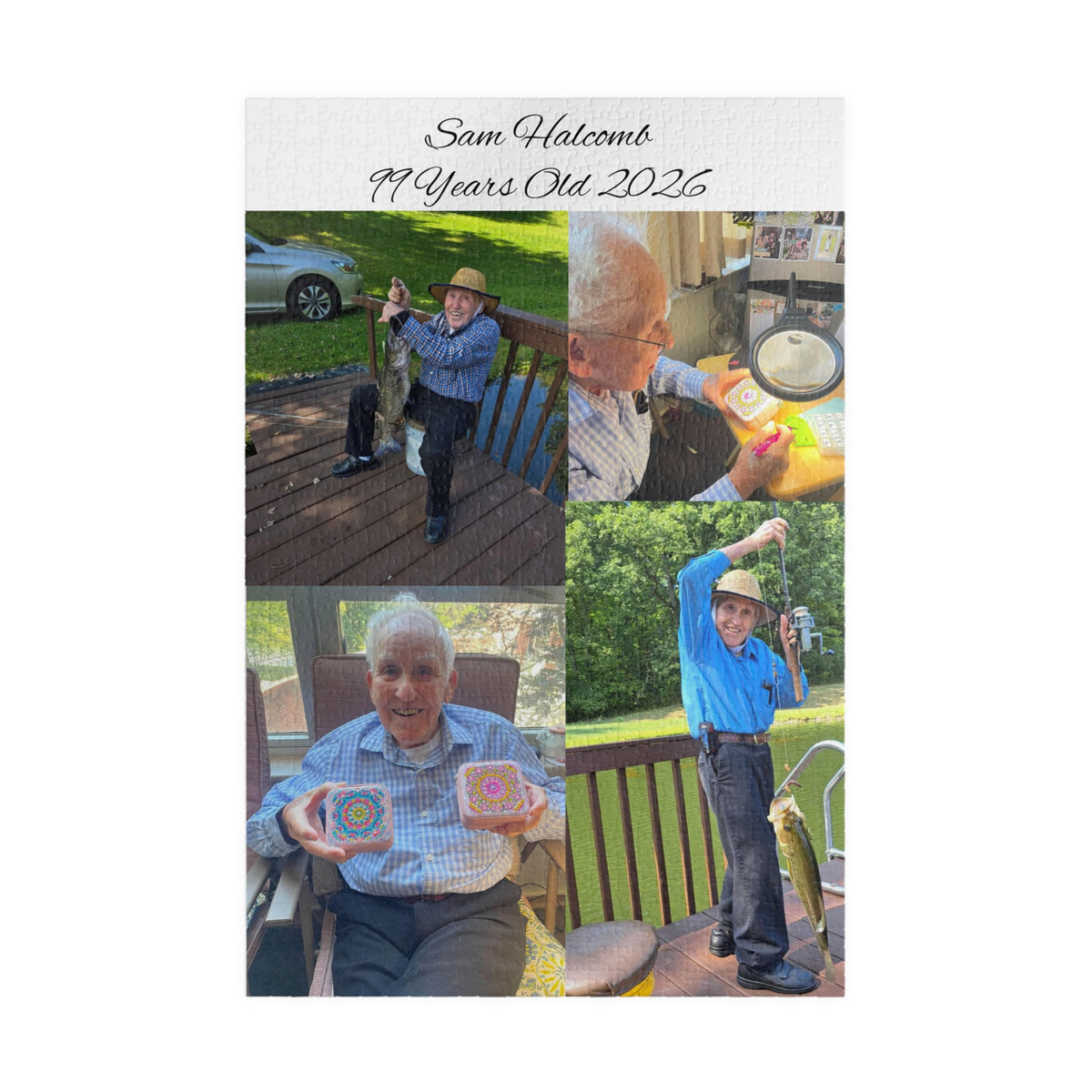 Personalized Photo Collage Puzzle — Custom Birthday Memory Gift (Name & Age Included)
