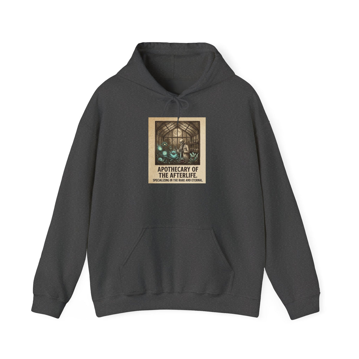 Apothecary of the Afterlife Hoodie – Gothic Vintage Potion Shop Sweatshirt