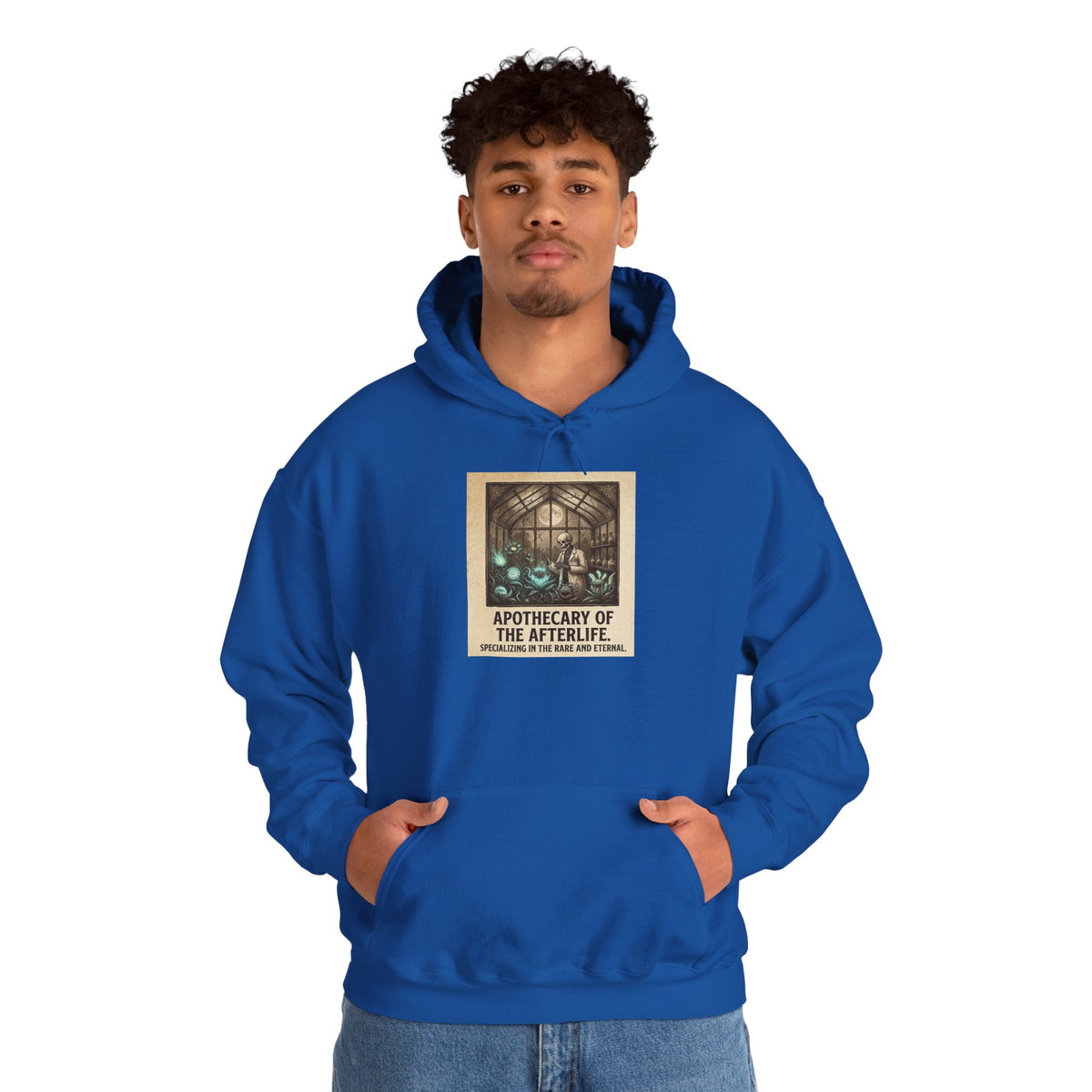 Apothecary of the Afterlife Hoodie – Gothic Vintage Potion Shop Sweatshirt